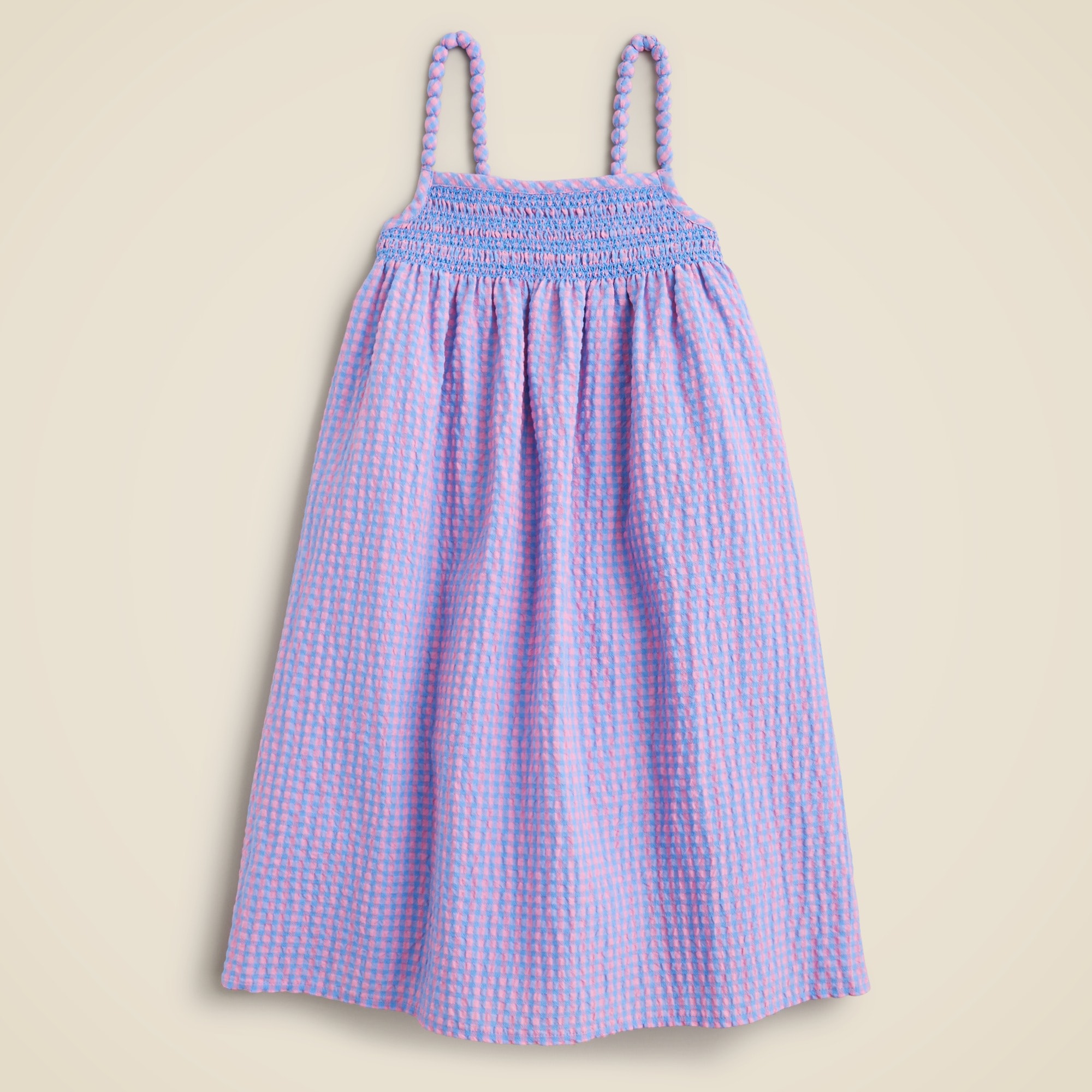 Girls purple gingham dress online