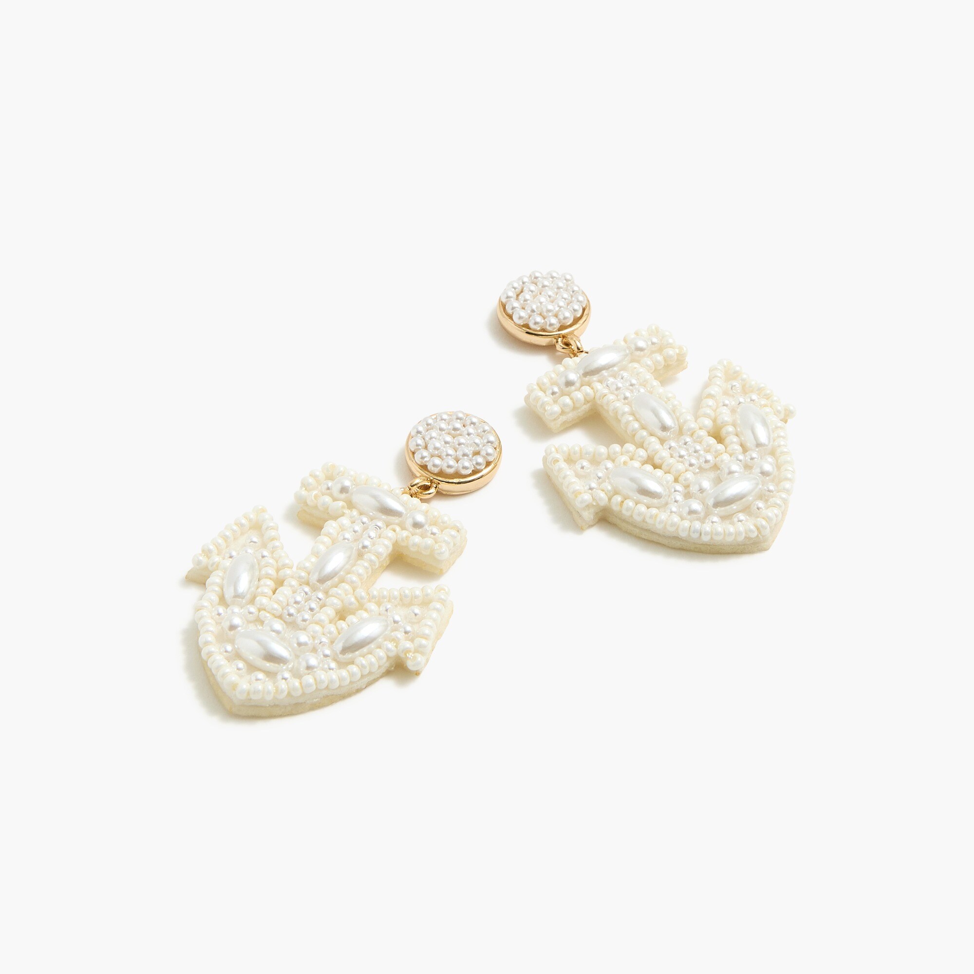 Anchor statement earrings