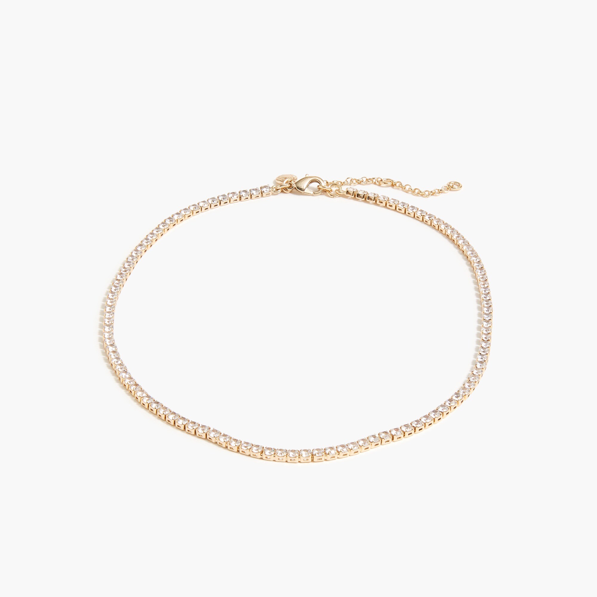 crystal tennis necklace for women