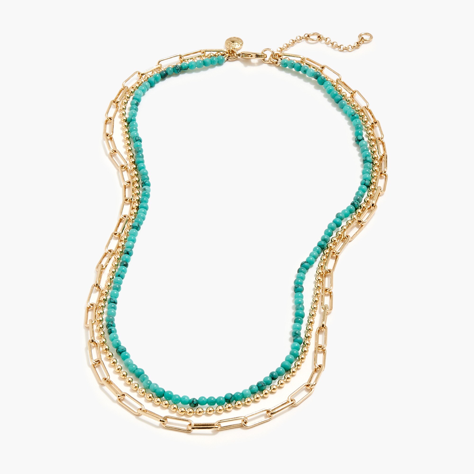 beaded triple-layer necklace for women