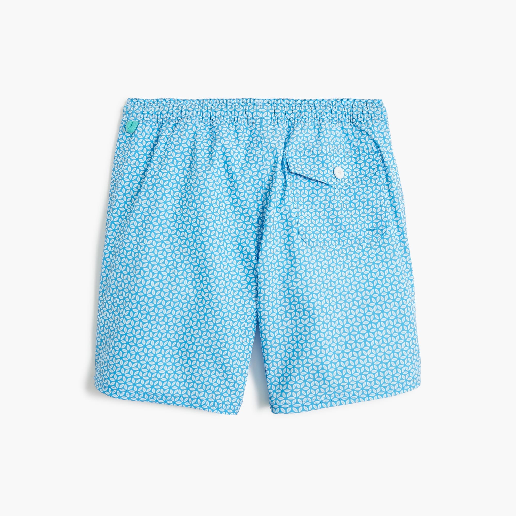 8" printed swim trunk