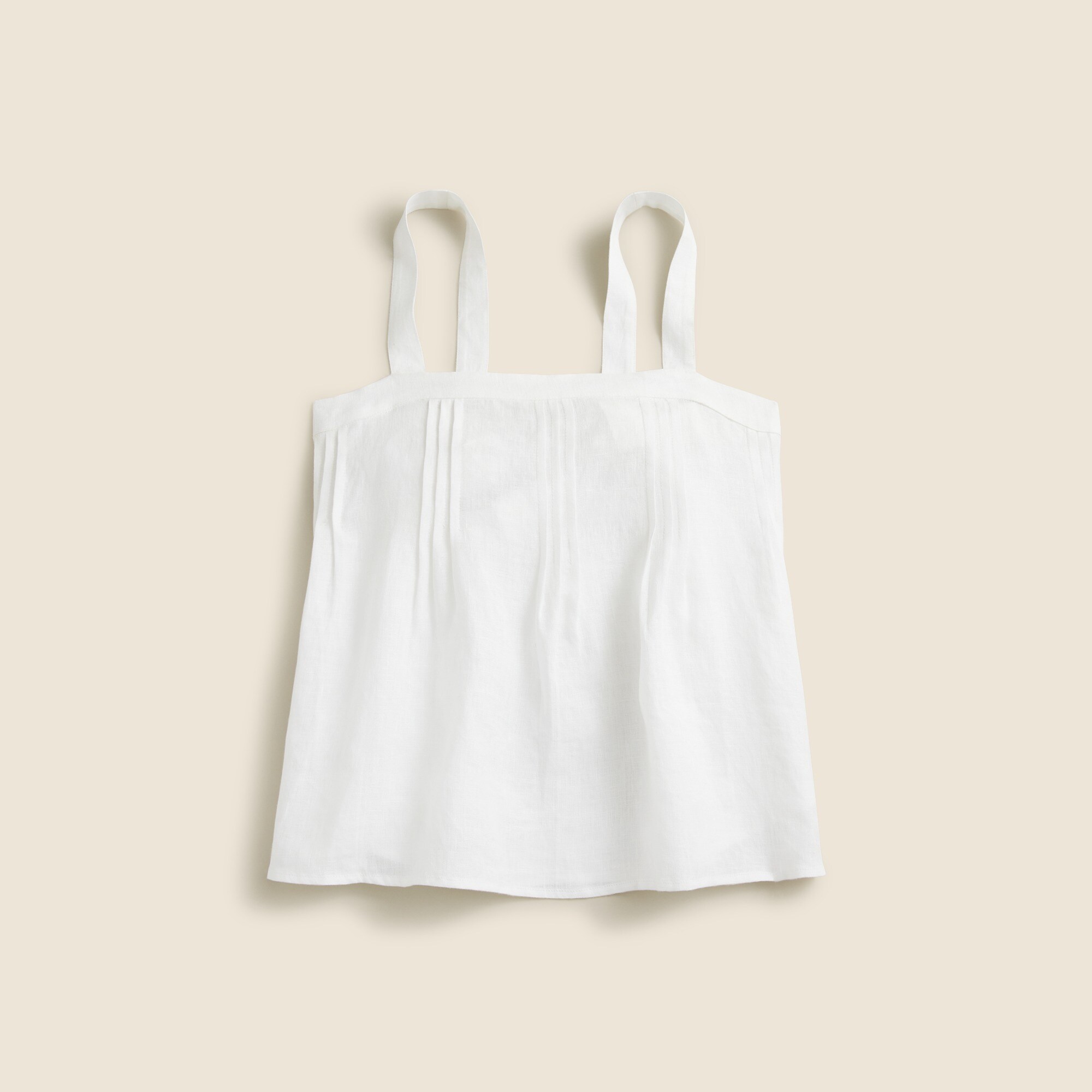 Bow-back linen top