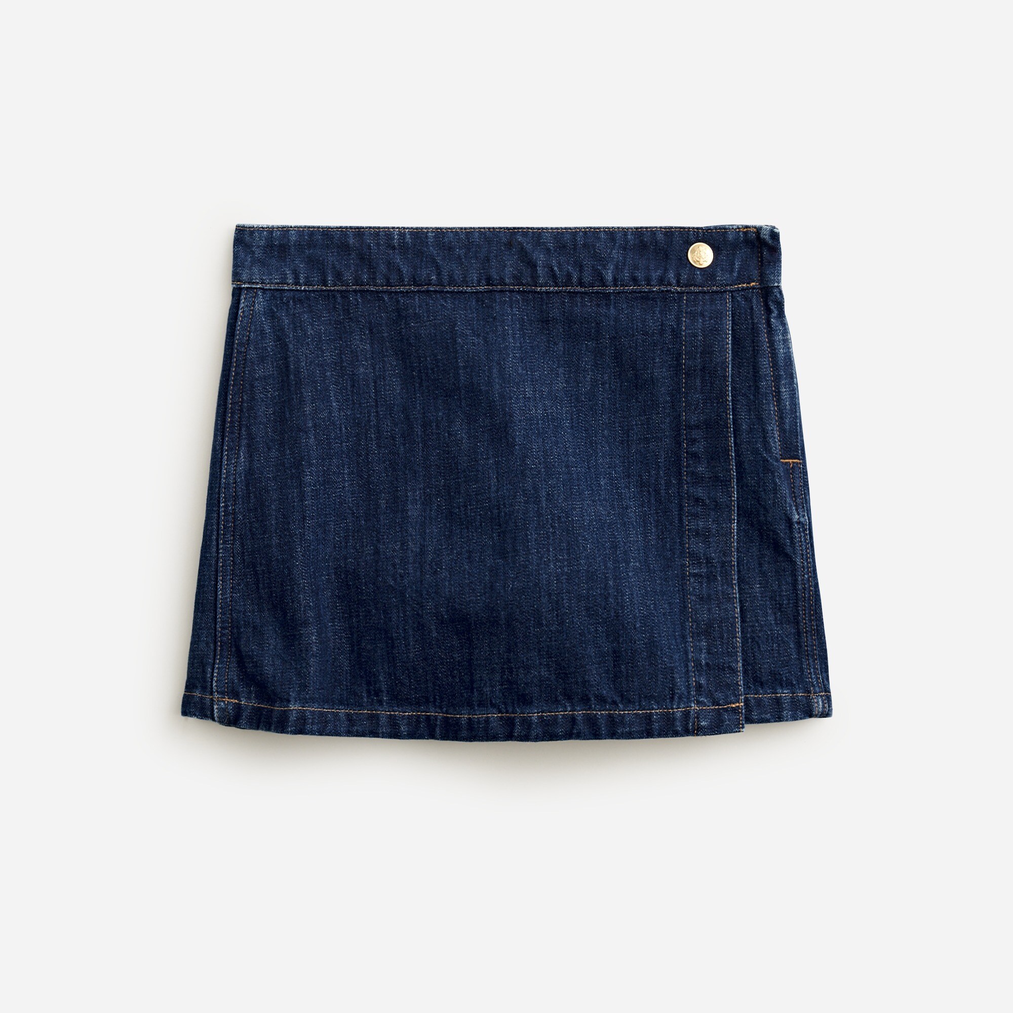Denim skort in Rinse wash