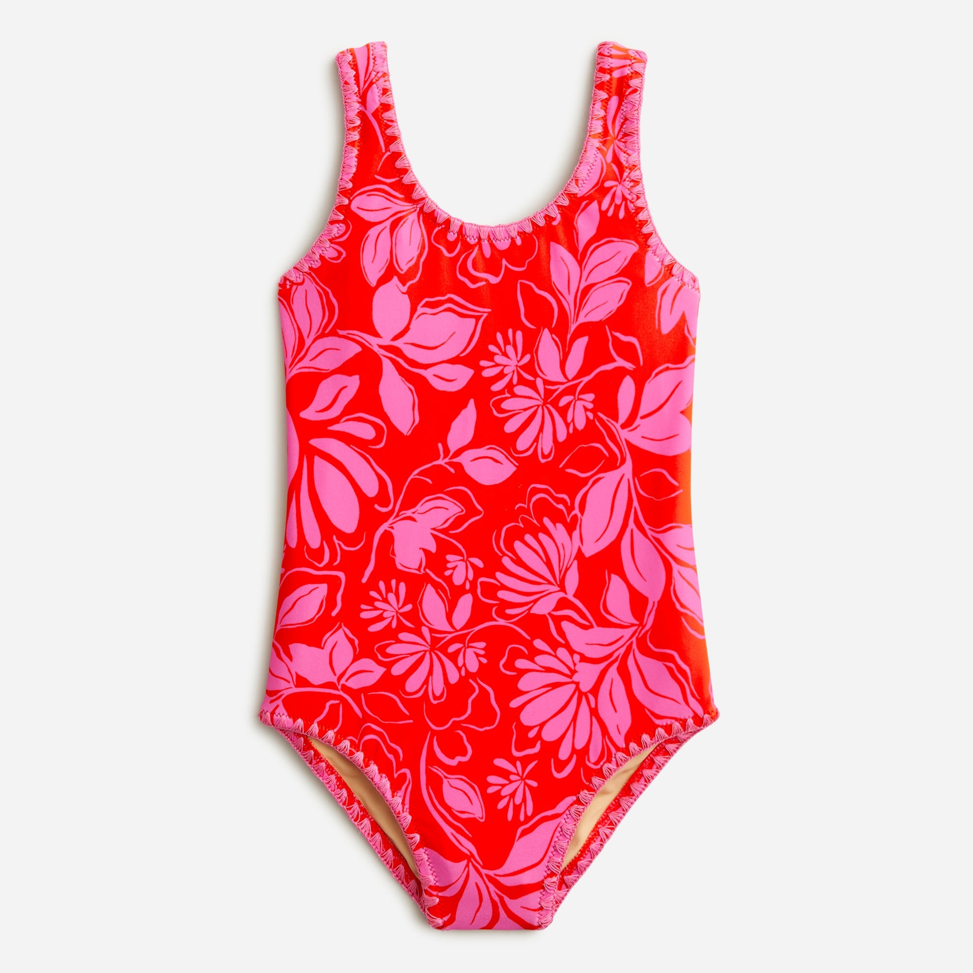 girls Girls' stitched one-piece swimsuit with UPF 50+