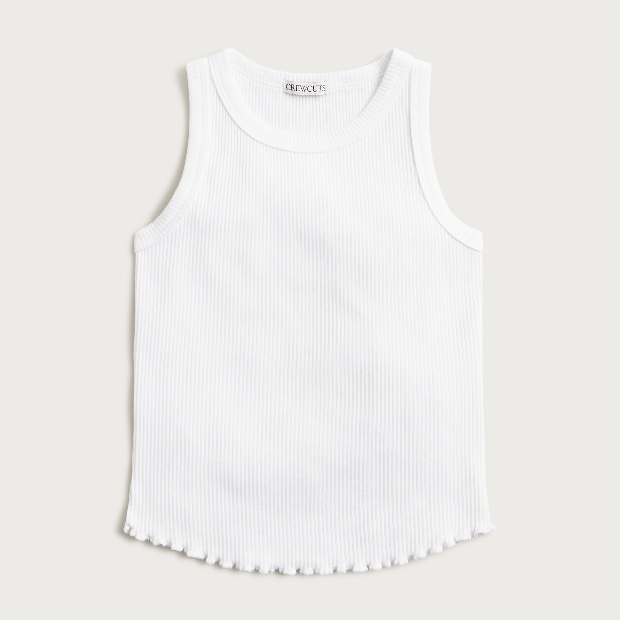 Girls' everyday tank top in vintage rib