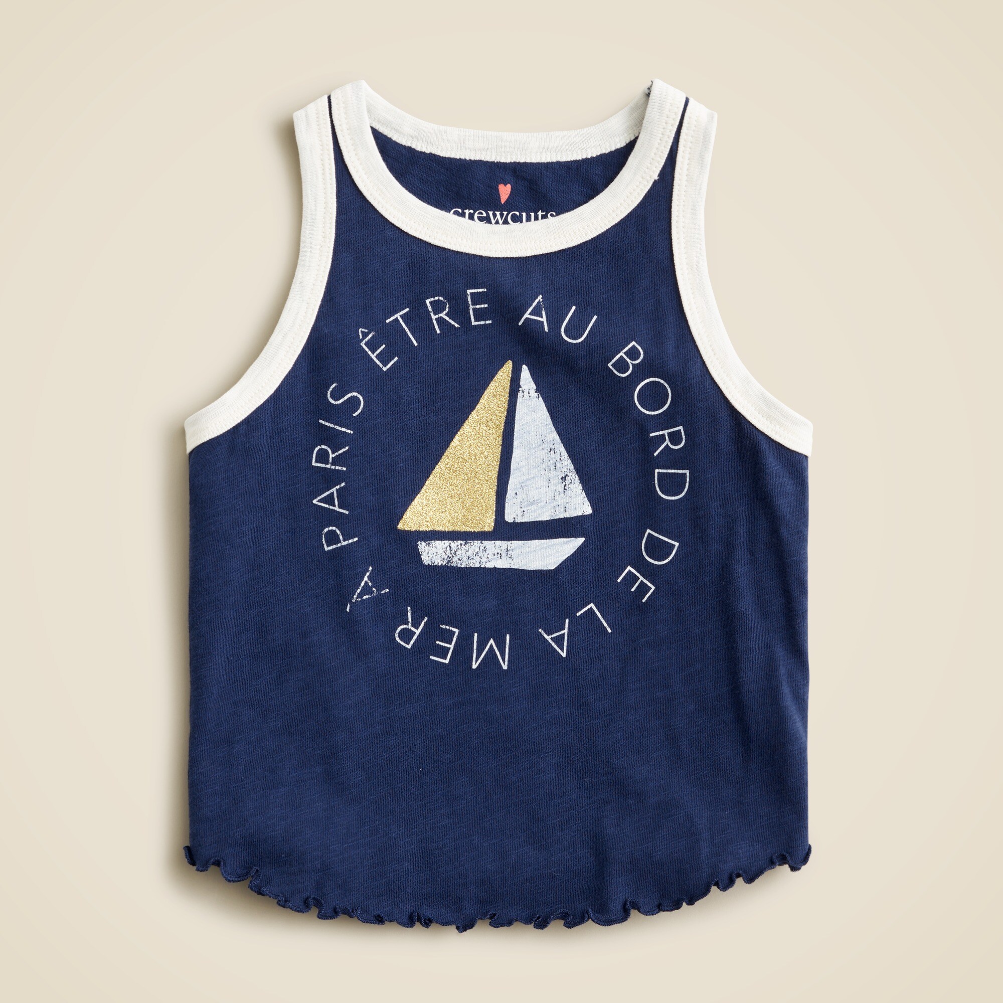 Girls' everyday graphic tank top