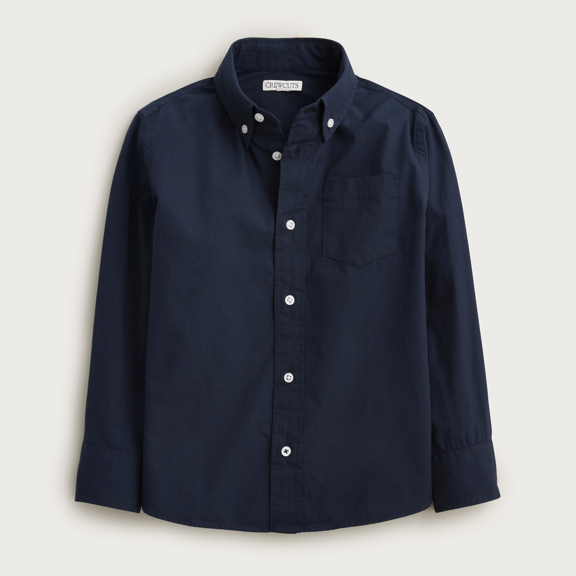 Kids' stretch poplin button-down