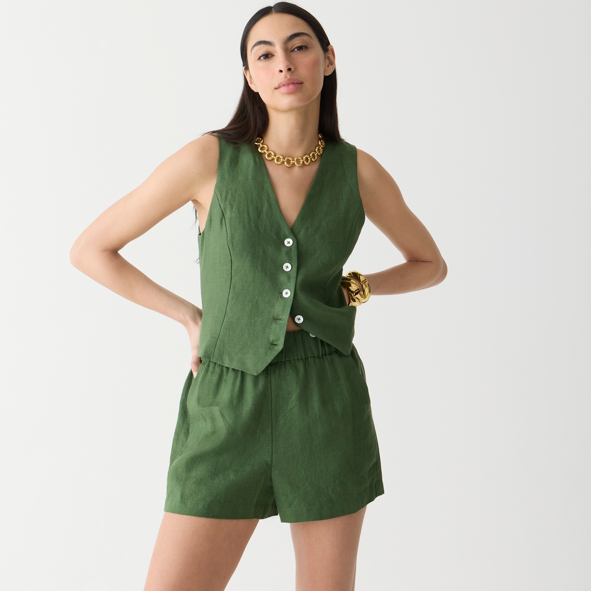 Tropez short in linen