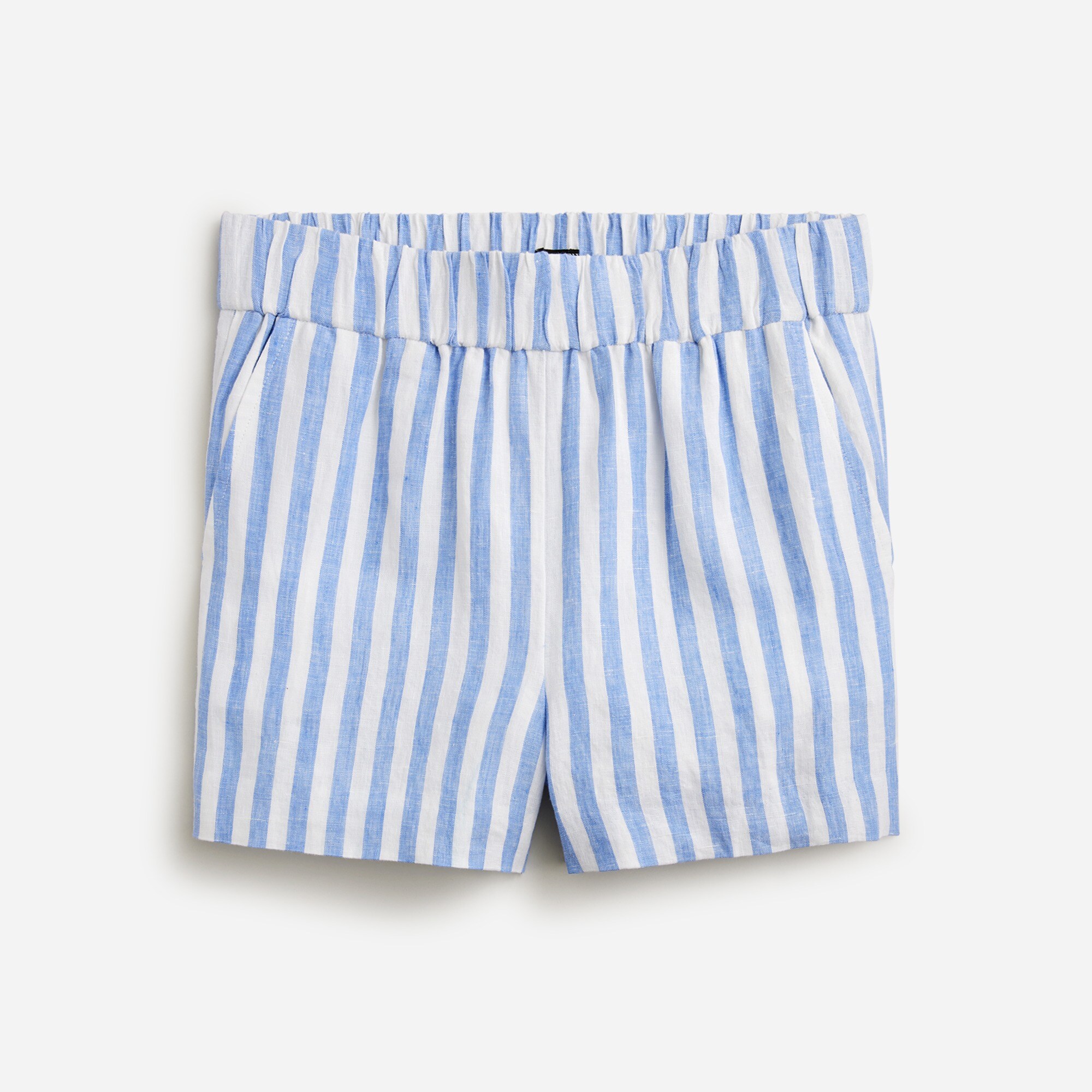 Tropez short in striped linen