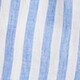 Tropez short in striped linen BRILLIANT OCEAN WHITE S