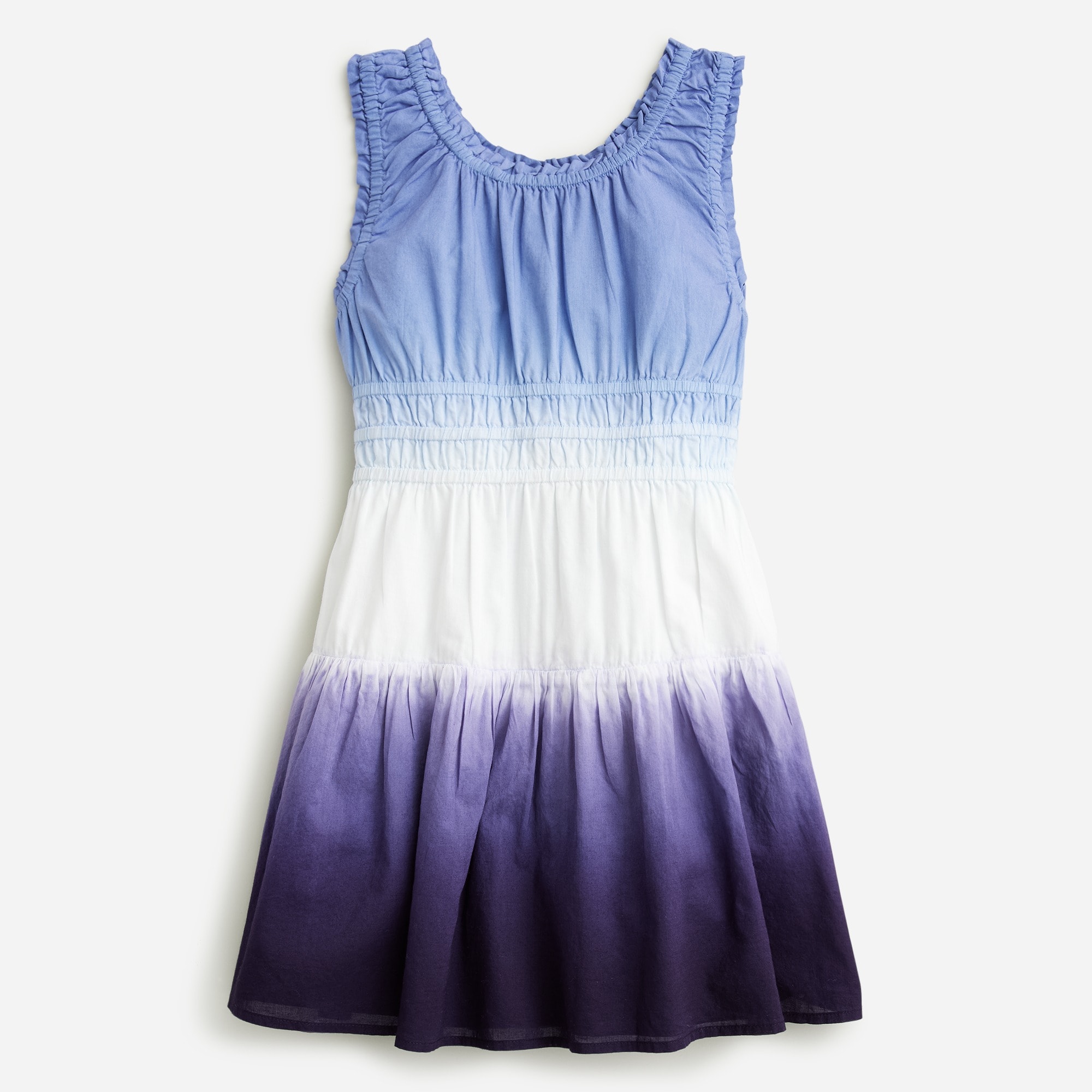  Girls' dip-dye scoopneck dress