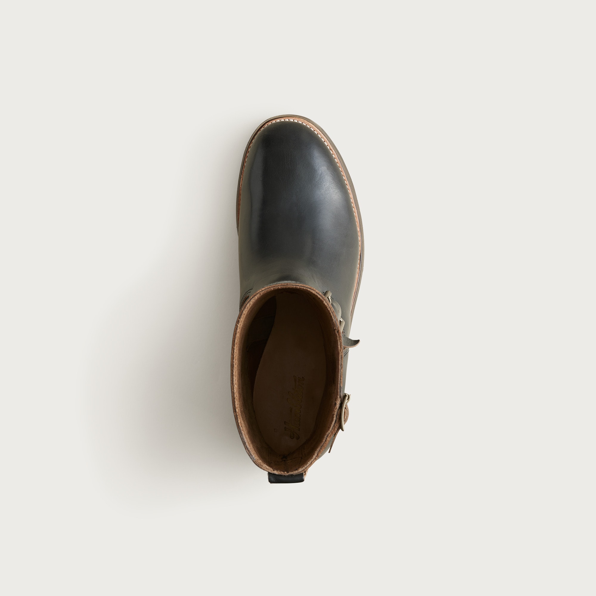 Hambleton engineer boots in leather