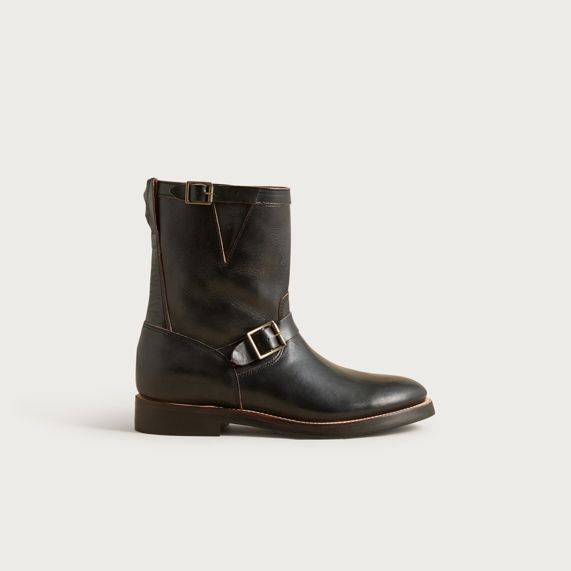 Hambleton engineer boots in leather