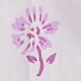Striped flutter-sleeve top WHITE VIOLET STORM