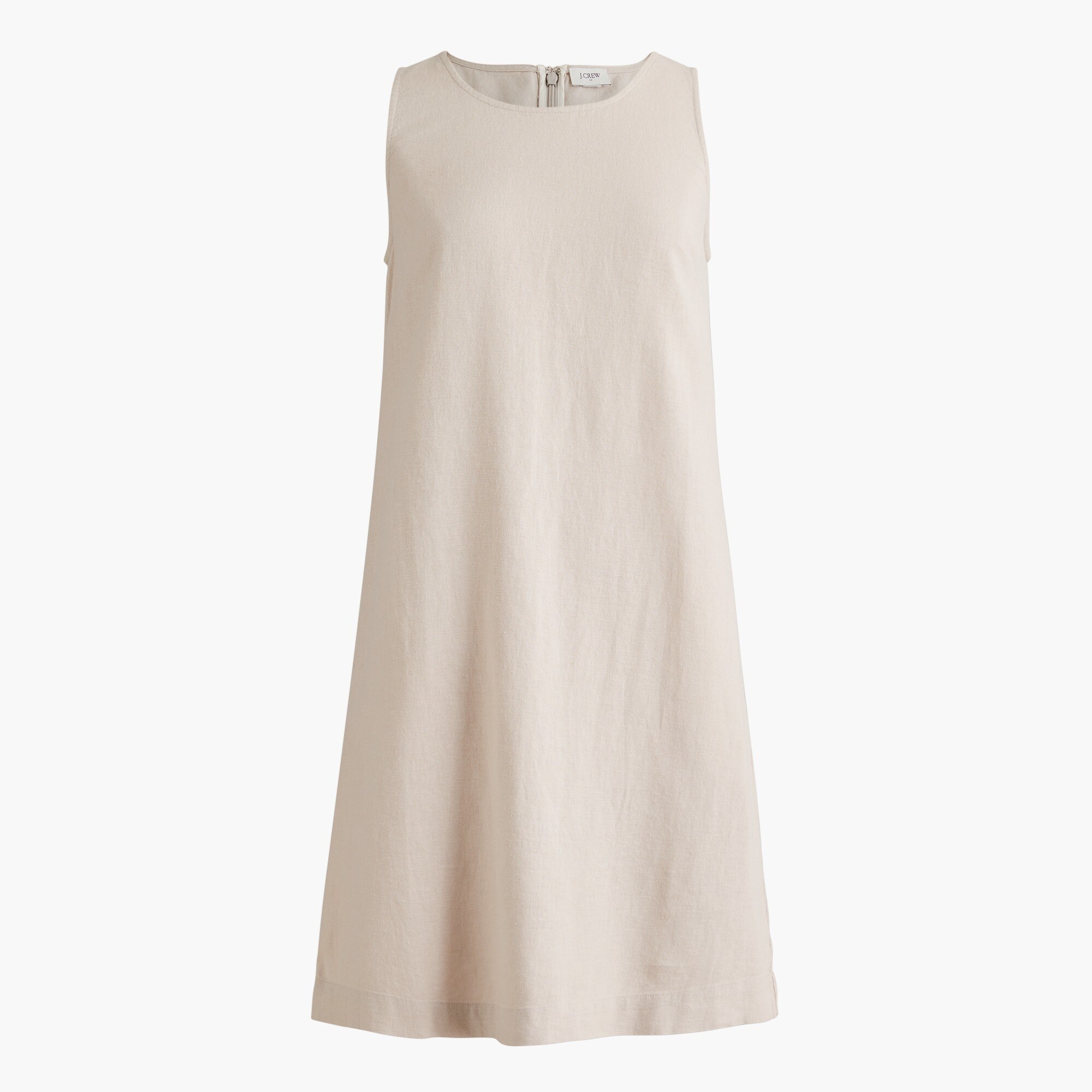 womens Linen-blend shift mini dress