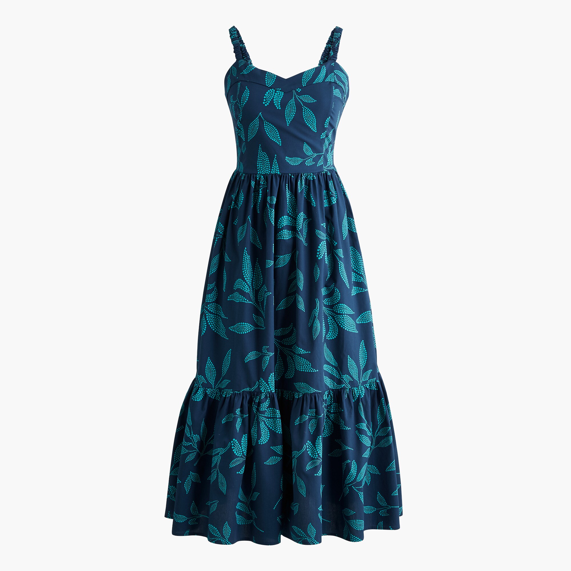 Poplin corset midi dress