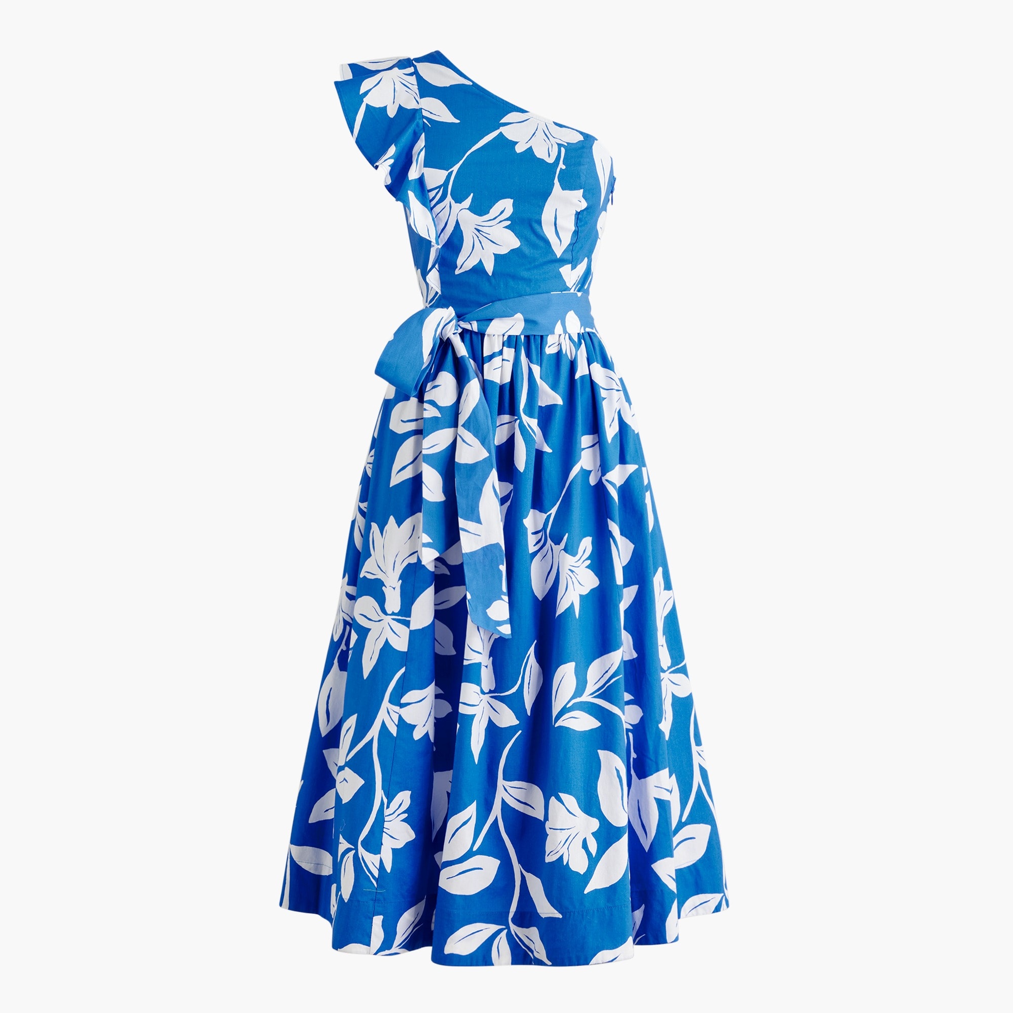One-shoulder midi dress