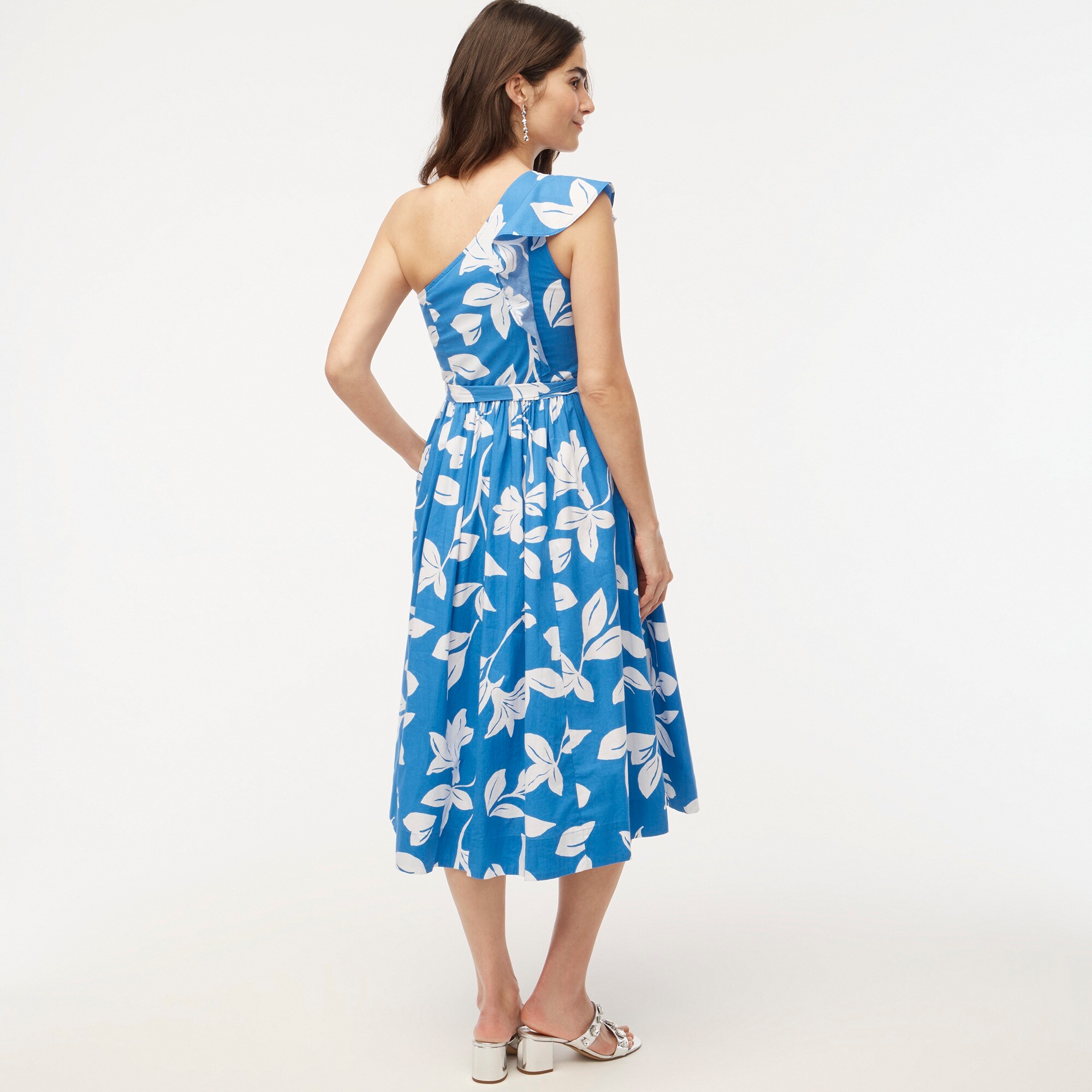 One-shoulder midi dress
