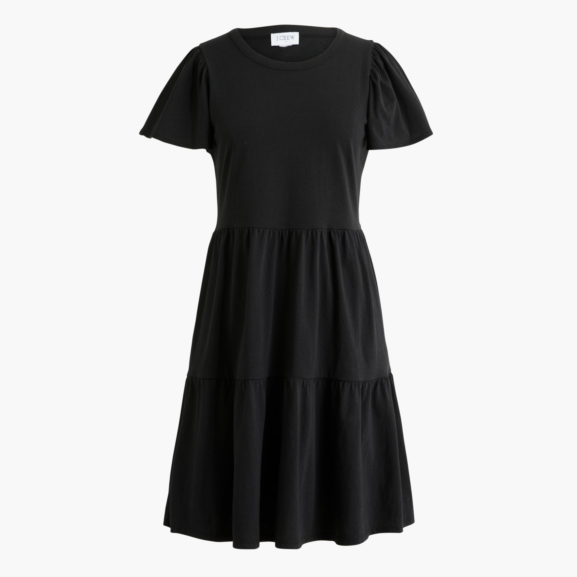 Knit tiered mini dress