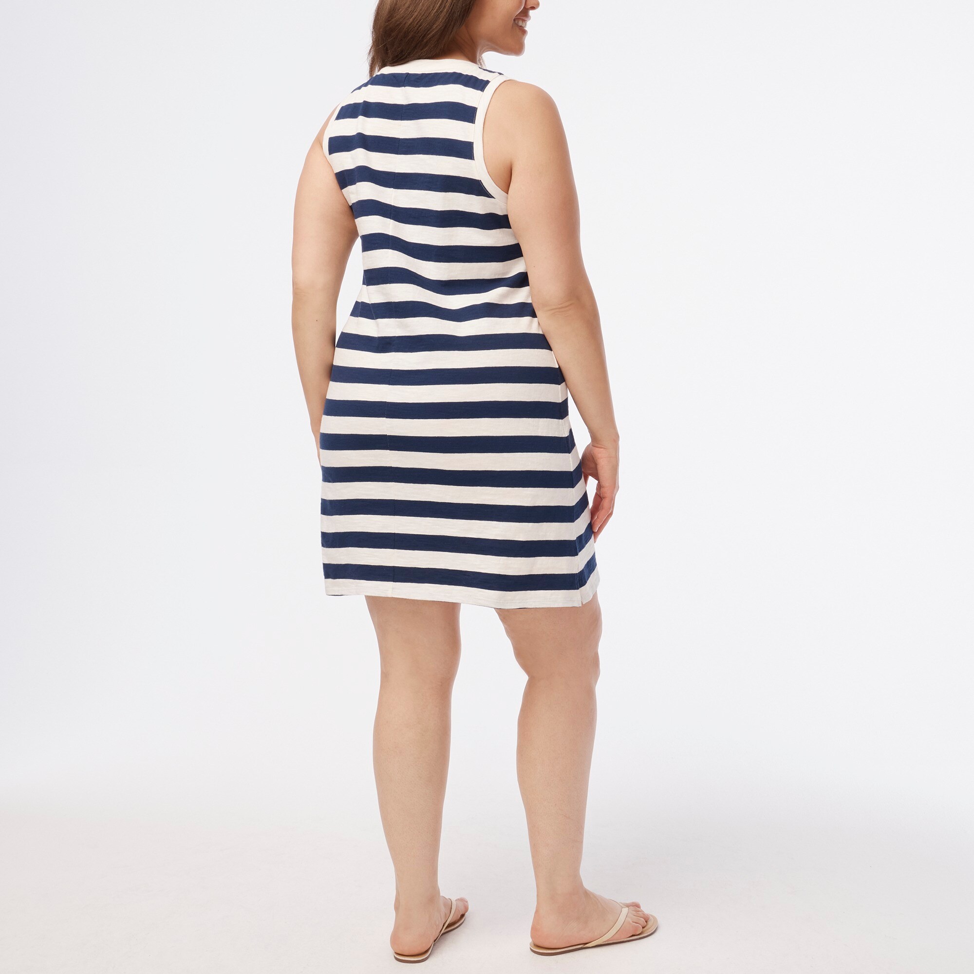 Multi-Color Tank Knee Dress