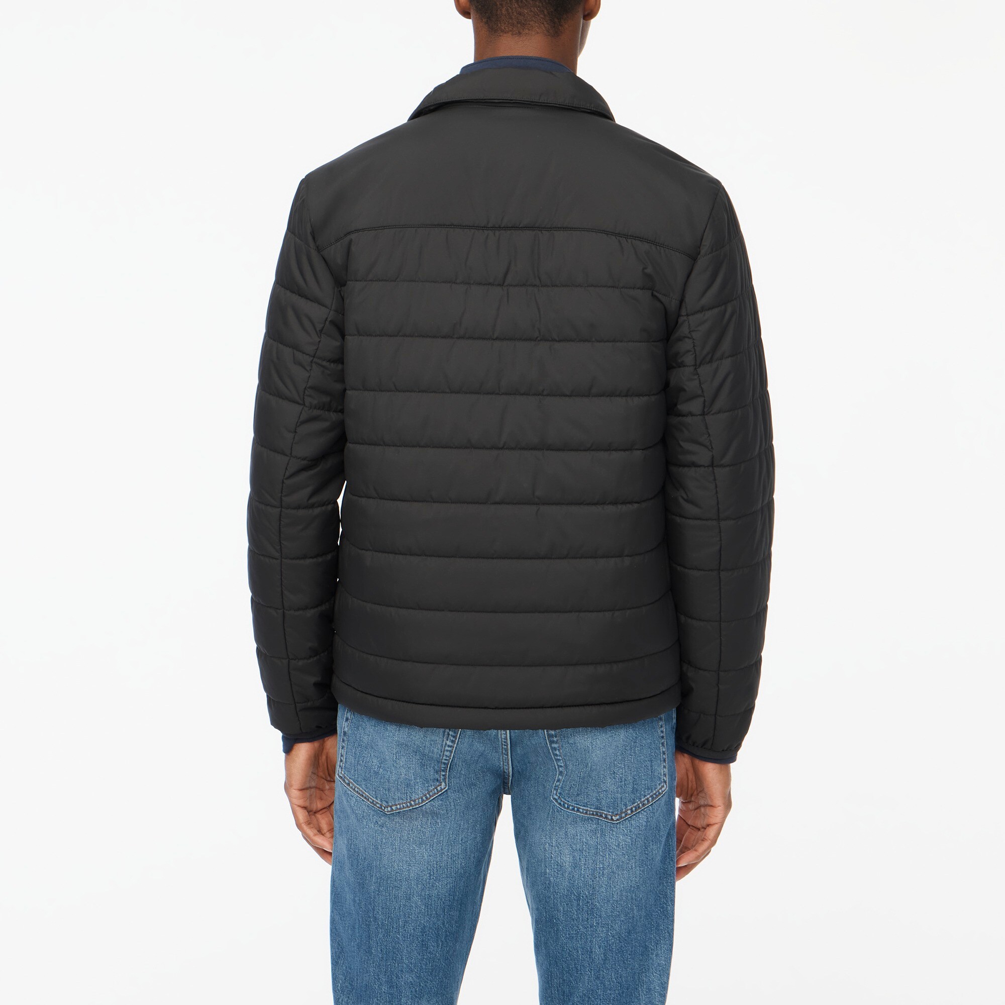 Jersey-lined quilted jacket