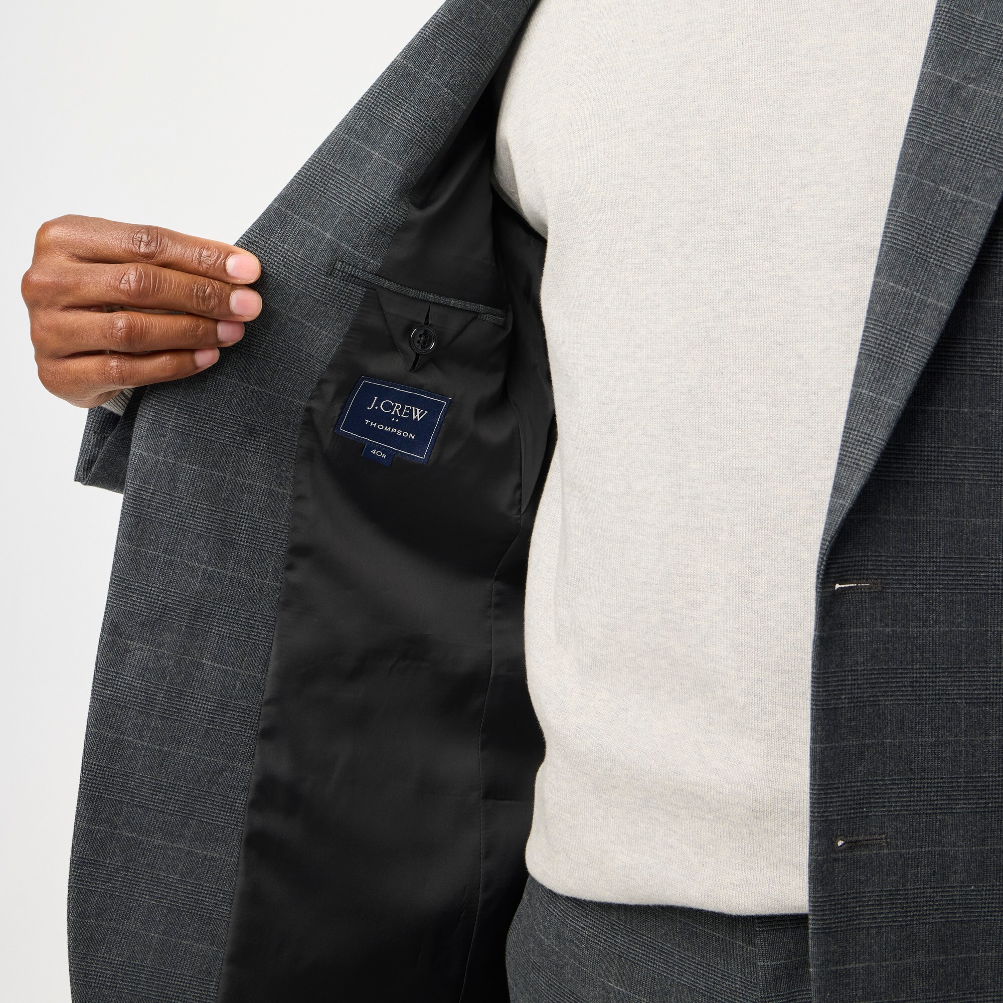 Classic-fit Thompson cotton suit jacket
