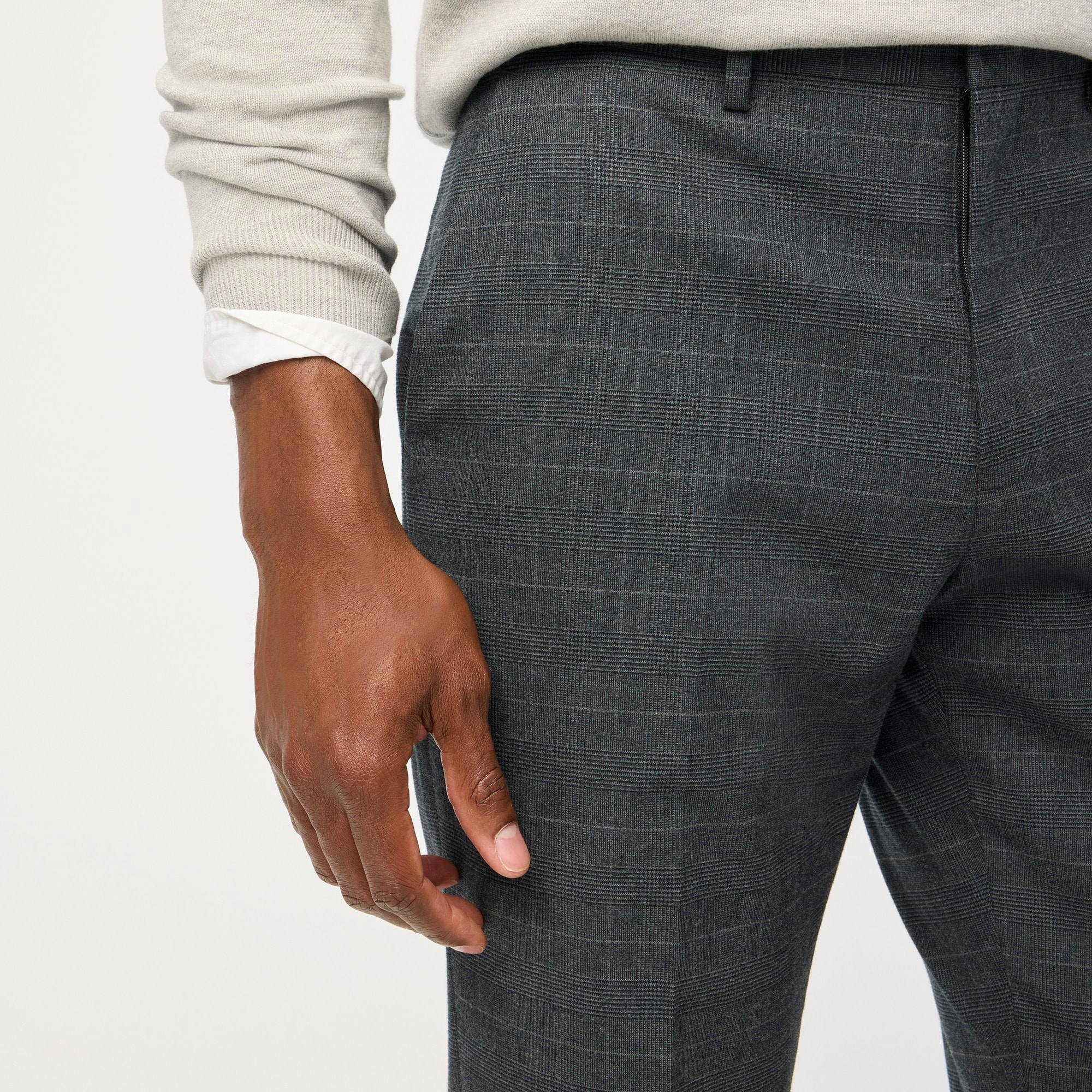 Classic-fit Thompson cotton suit pant