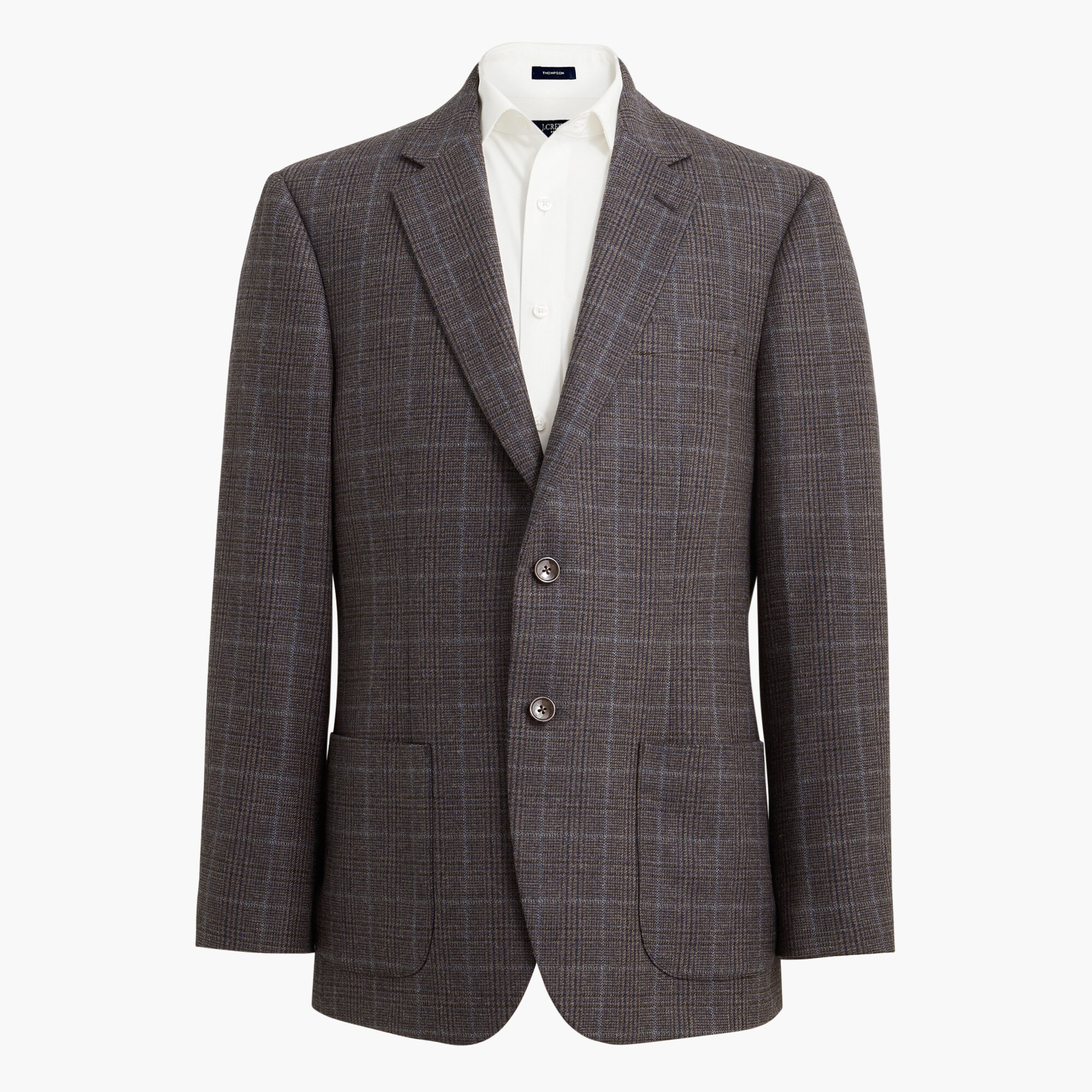 classic-fit thompson plaid wool-blend blazer for men