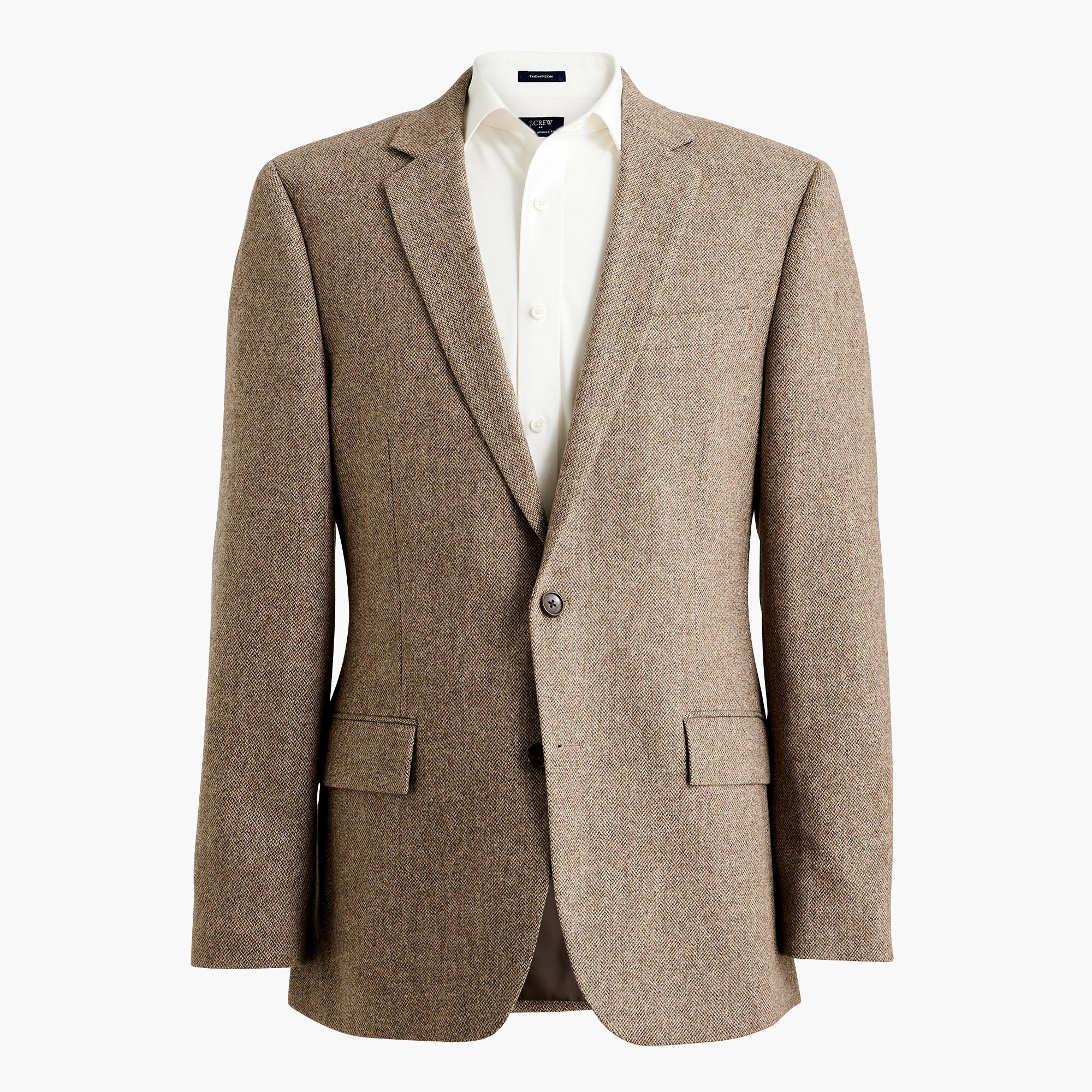 Slim-fit Thompson wool herringbone blazer