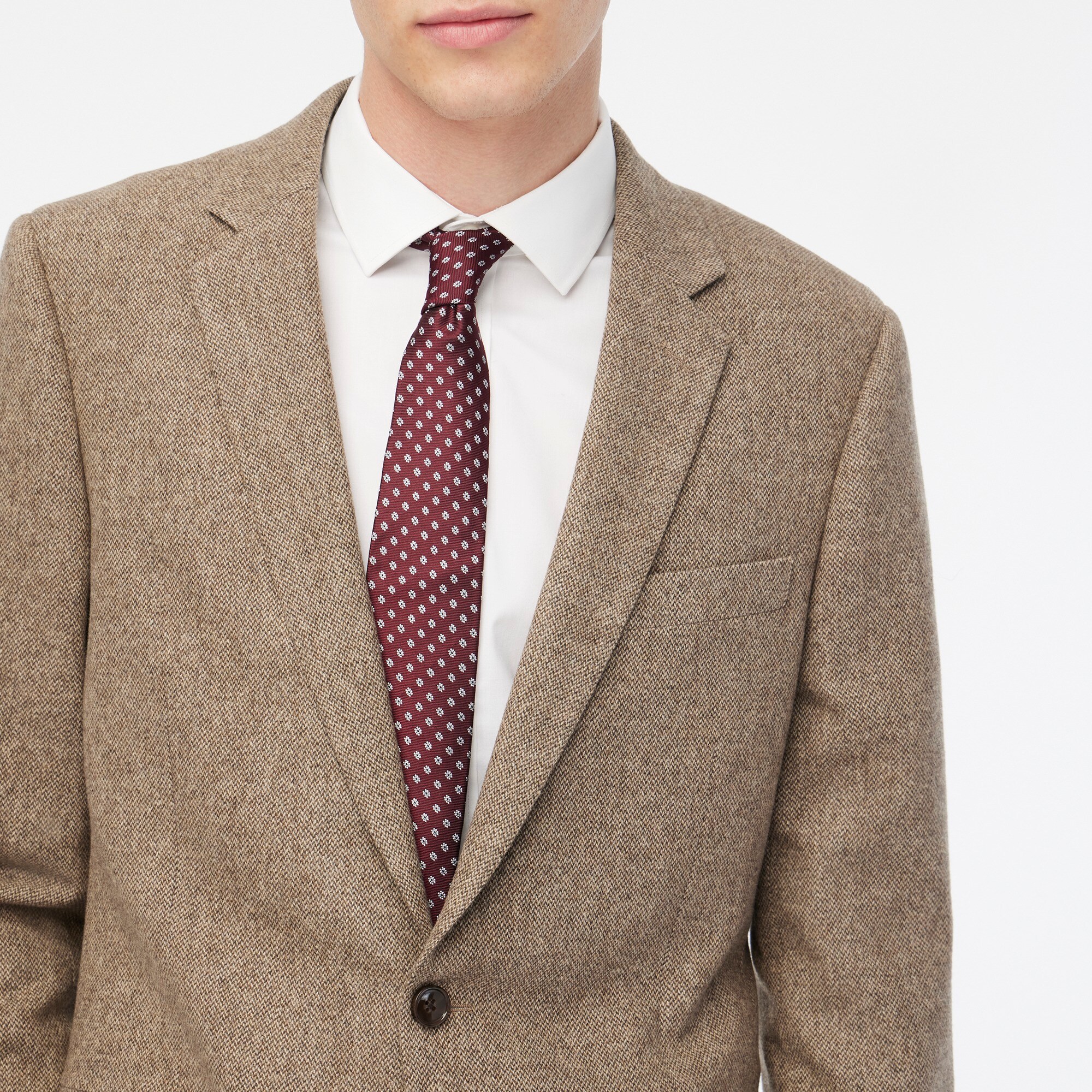 Slim-fit Thompson wool herringbone blazer