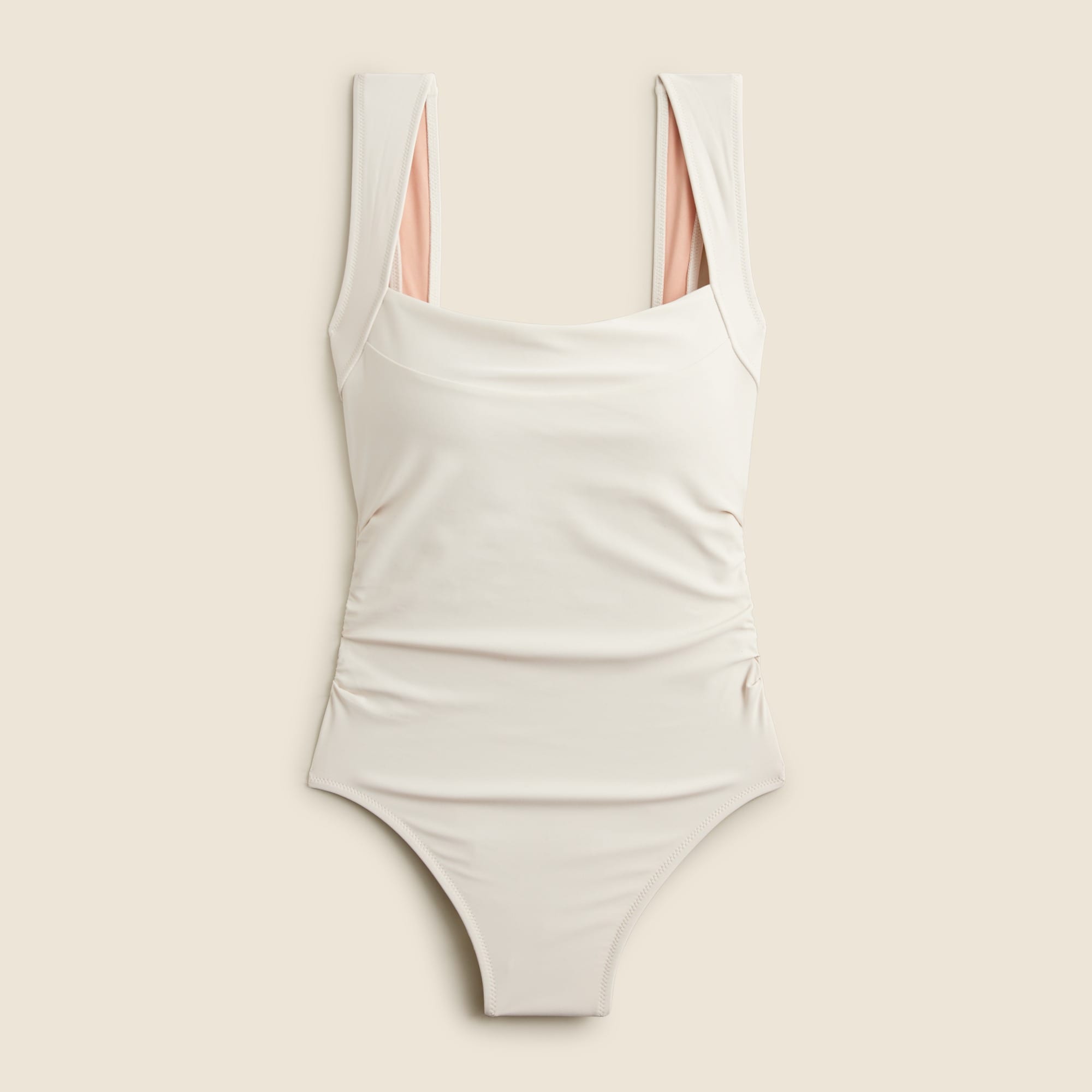 Nia ruched squareneck one-piece
