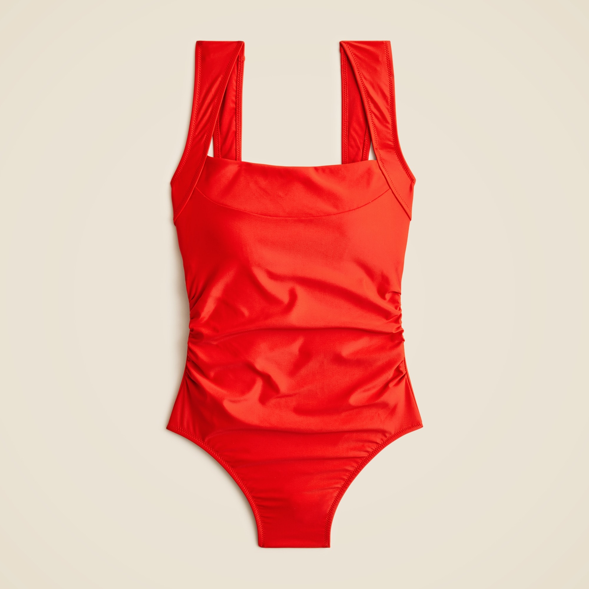 Nia ruched squareneck one-piece