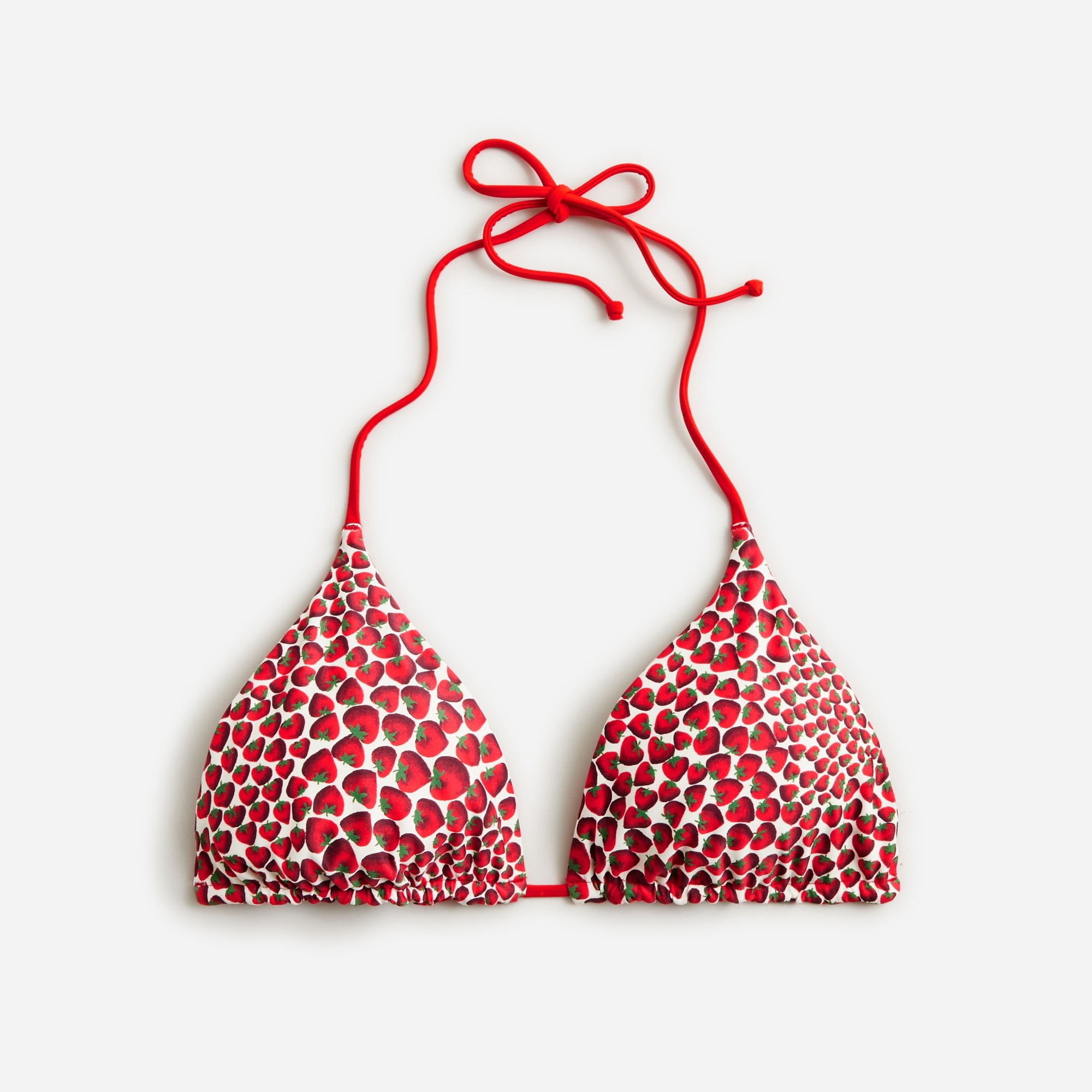 womens Perfect string bikini top in reversible print