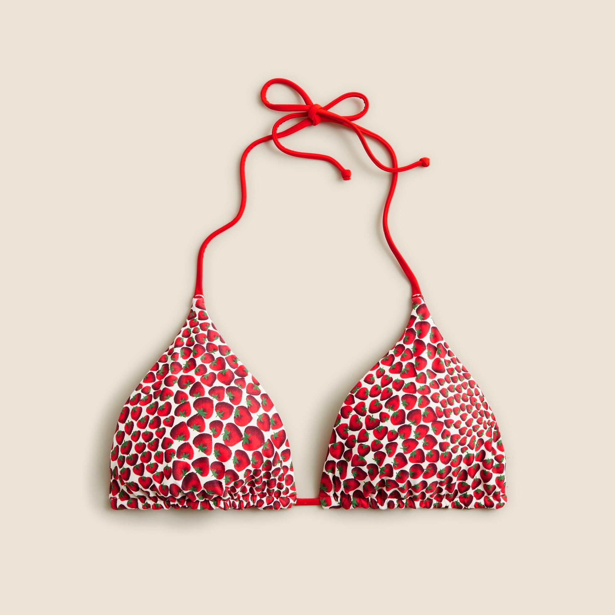 Perfect string bikini top in reversible print