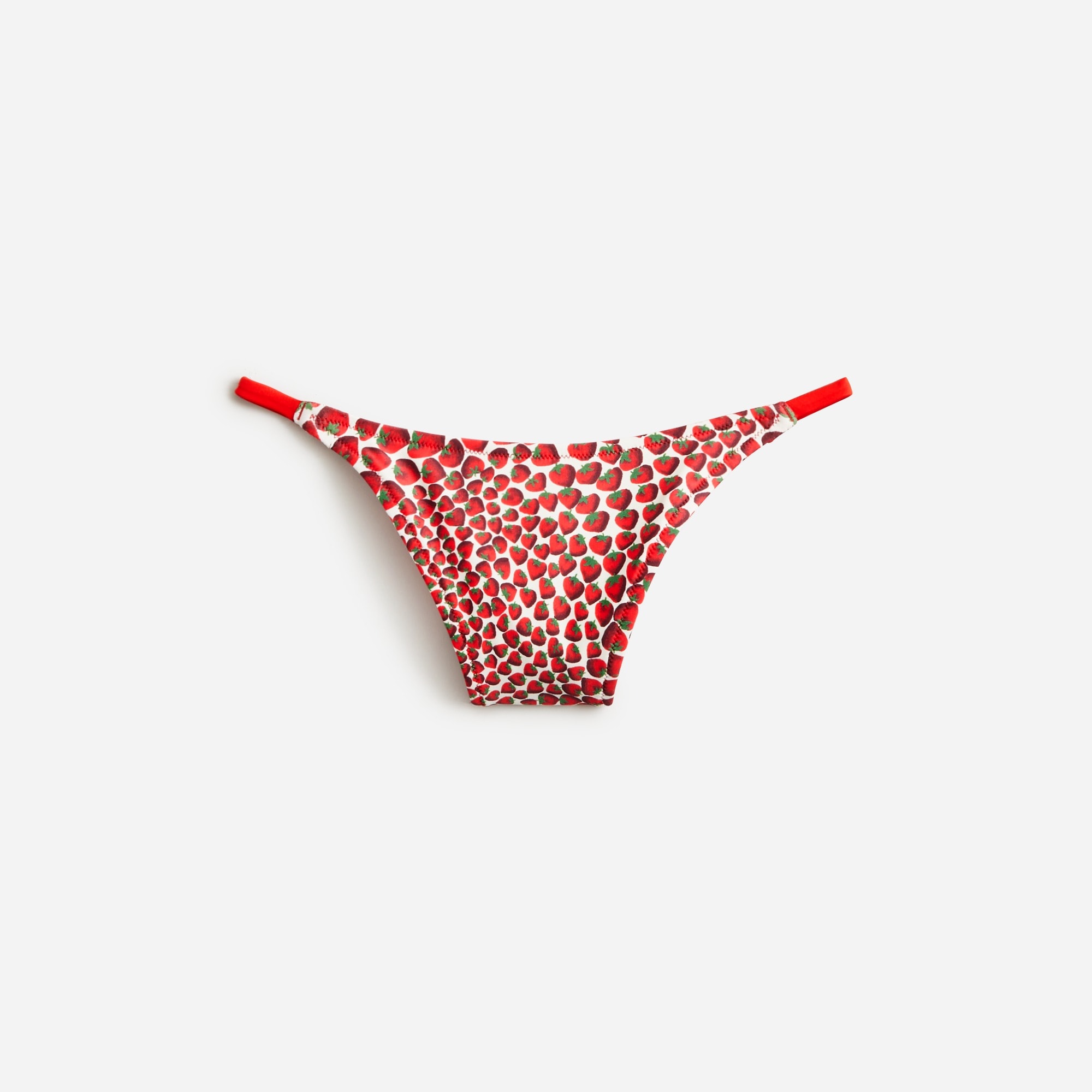 womens '90s no-tie string bikini bottom in reversible print