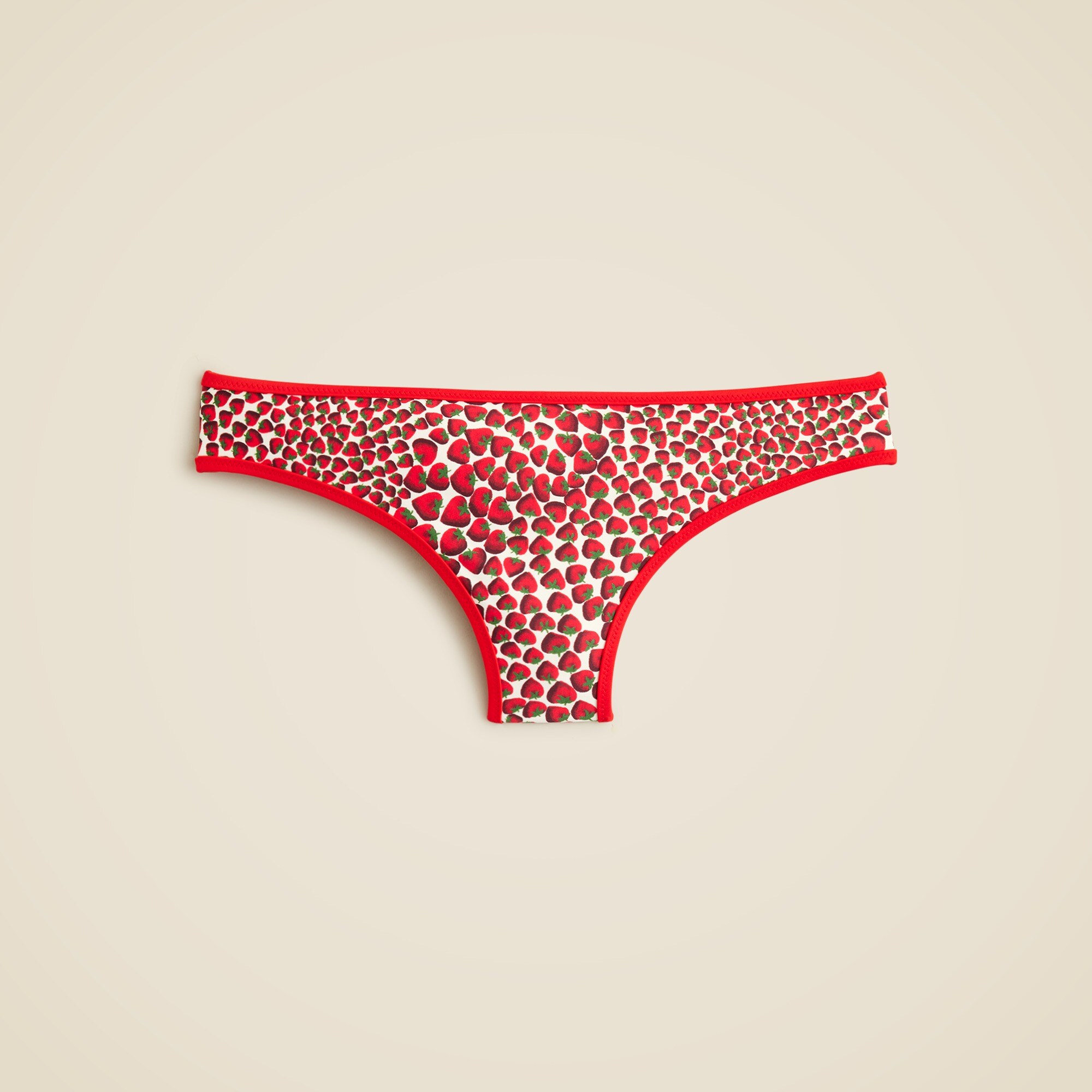 Hipster full-coverage bikini bottom in reversible print