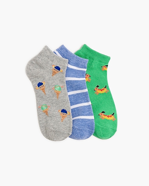  Boys' printed socks pack