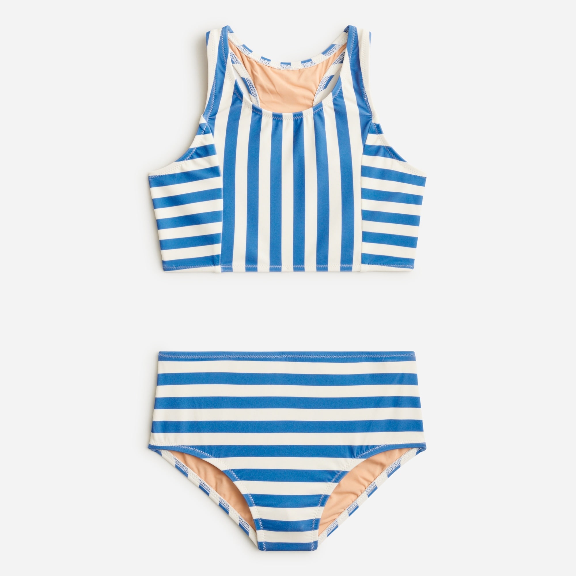  Girls' paneled two-piece swimsuit with UPF 50+