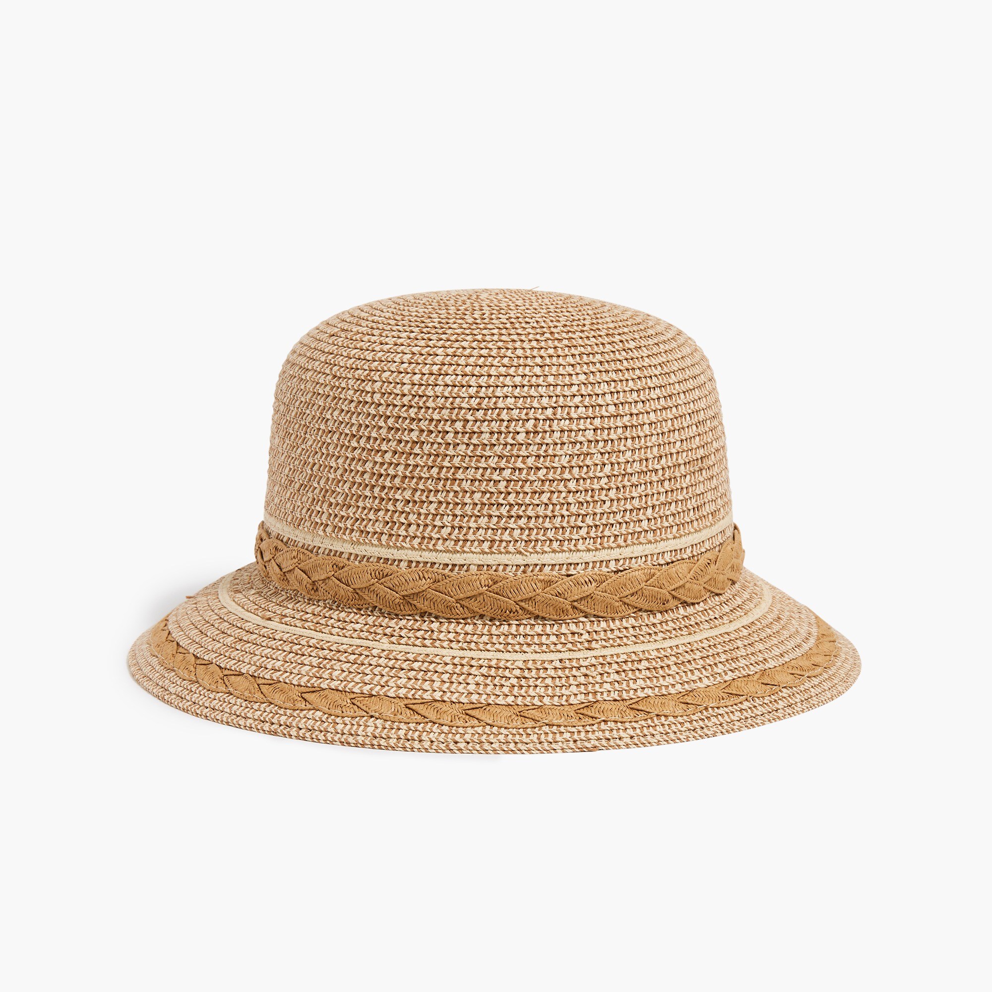  Bucket hat with braided trim