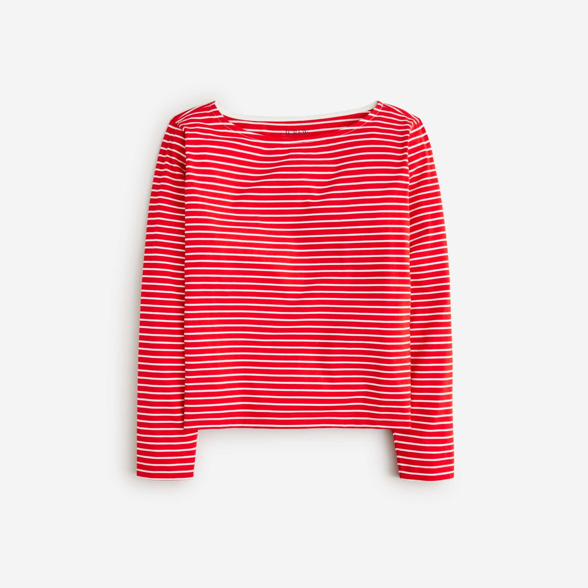  Pima cotton long-sleeve T-shirt in stripe