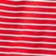 Pima cotton pull-on short in stripe ALEXA STRIPE RED IVORY