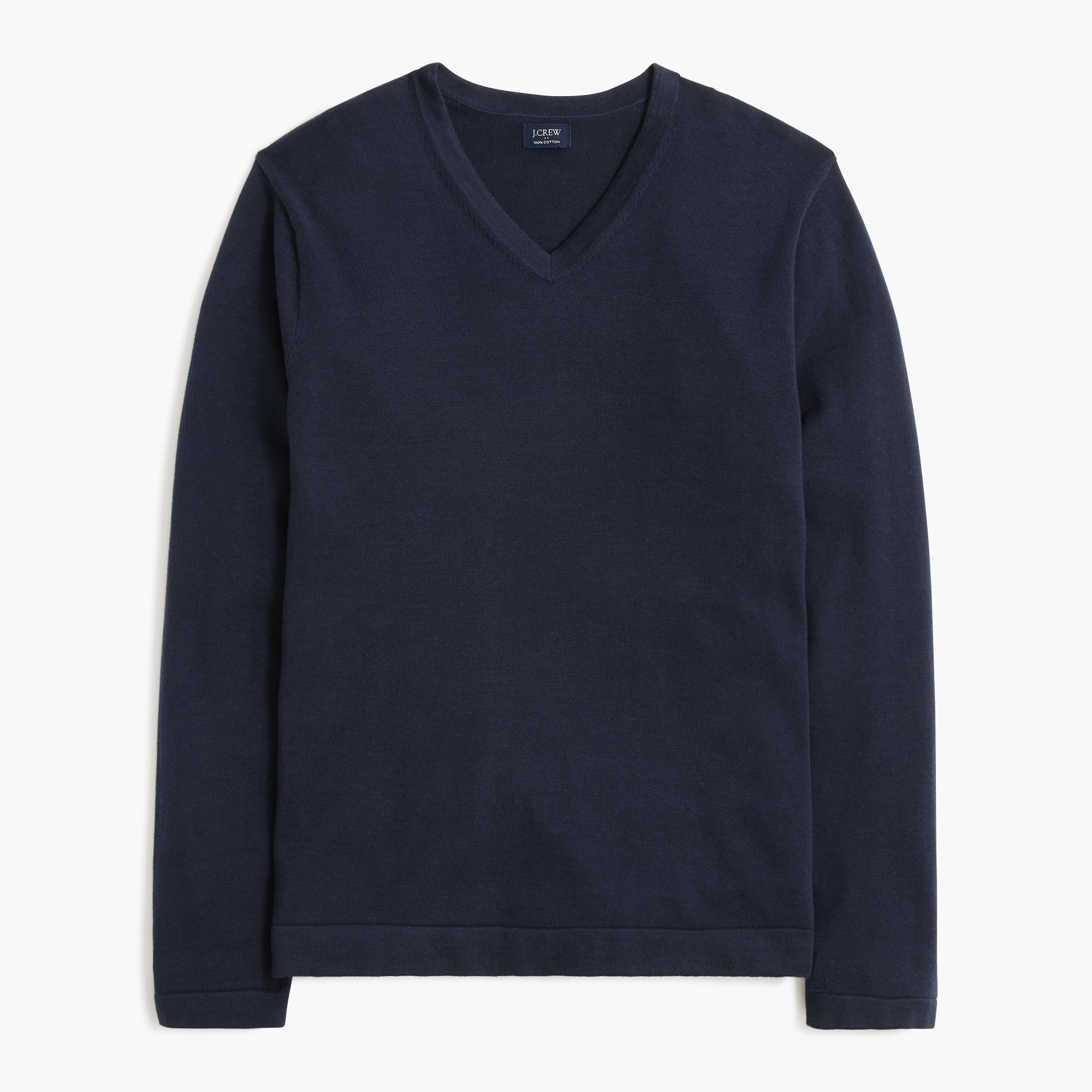 Cotton V-neck Sweater-tee For Men | Factory