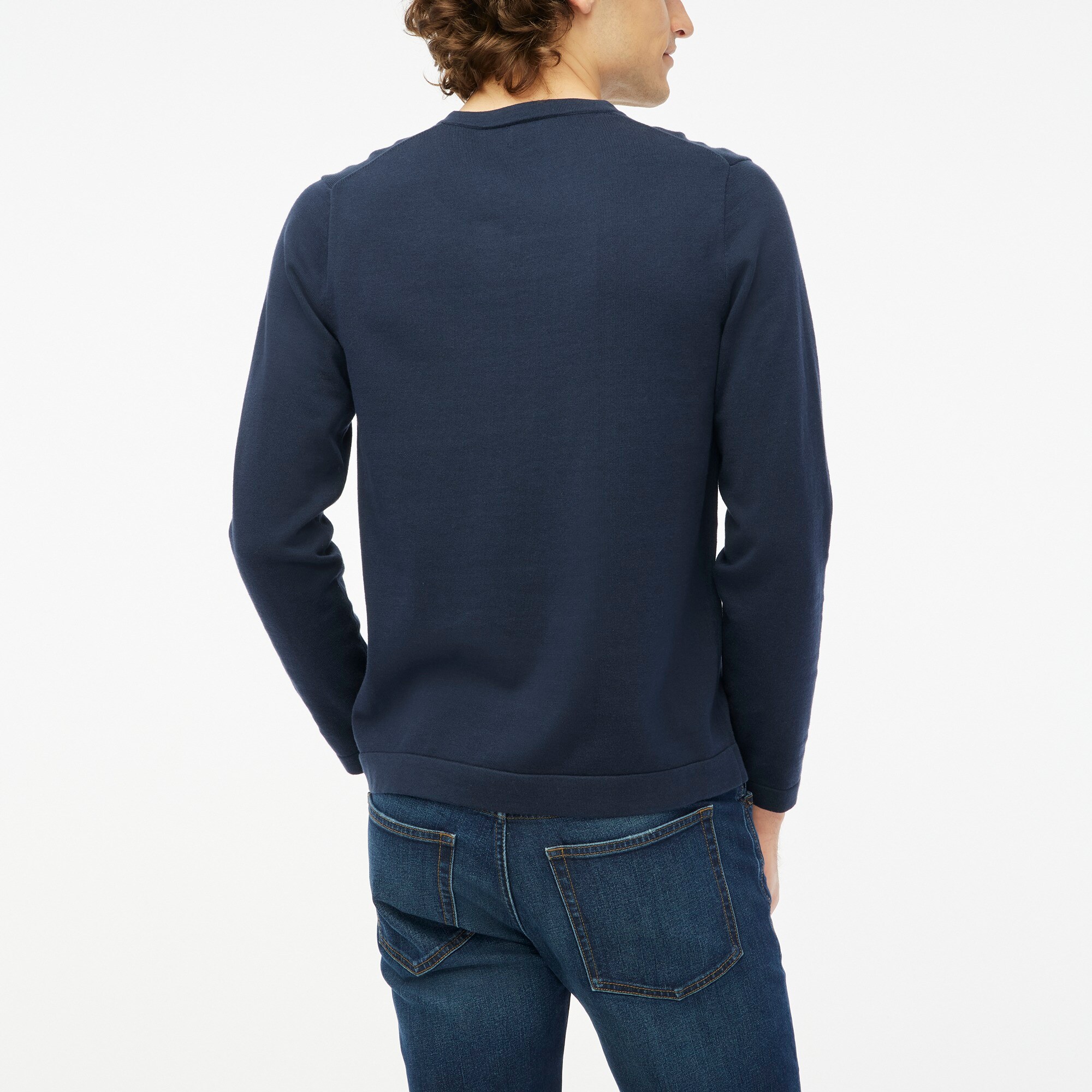Cotton V-neck sweater-tee