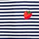 Classic-fit embroidered strawberry T-shirt in stripe EMBROIDERED STRAWBERRY j.crew: classic-fit embroidered strawberry t-shirt in stripe for women