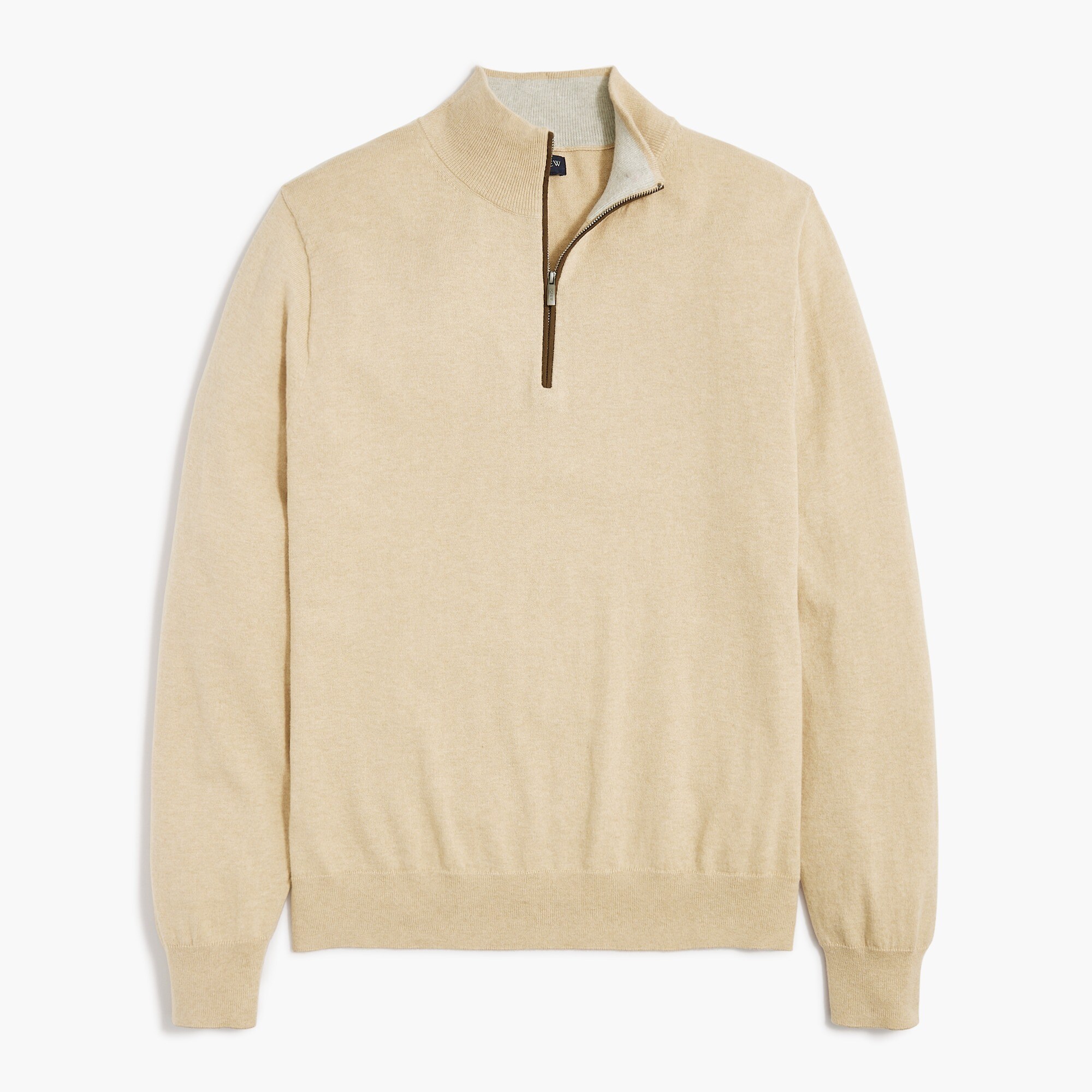 Cotton-blend half-zip