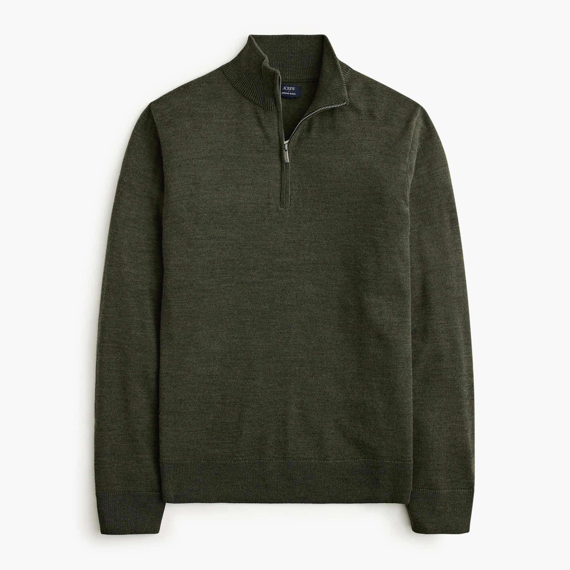 Merino wool-blend half-zip