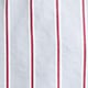 V-neck tie top in cotton-blend dobby FRENCH BLUE RED STRIPE