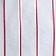 V-neck tie top in cotton-blend dobby FRENCH BLUE RED STRIPE