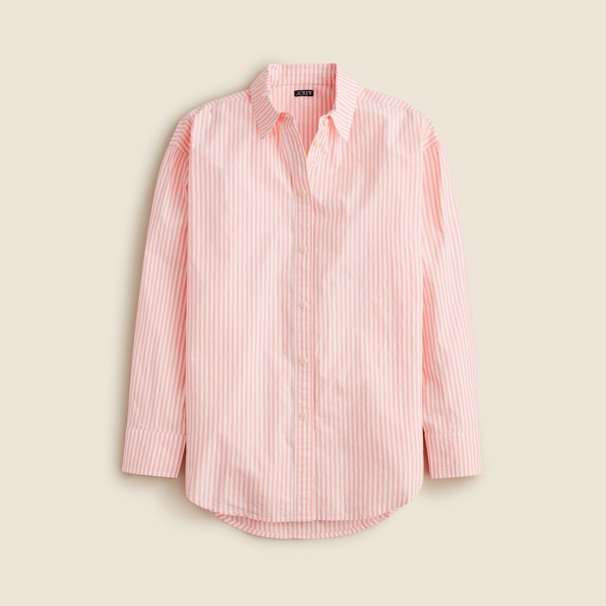 Étienne oversized shirt in striped cotton poplin