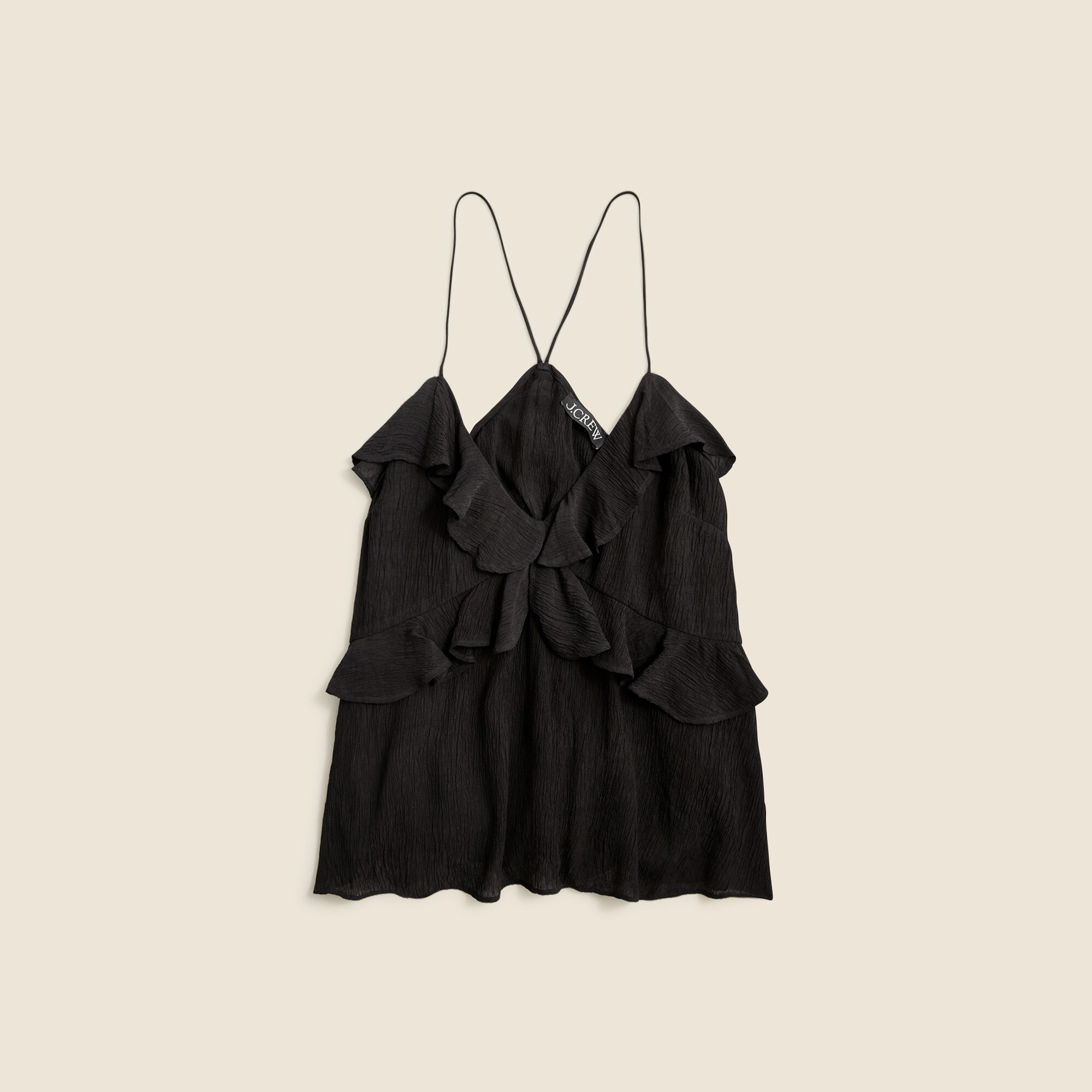 Drapey ruffle tank top